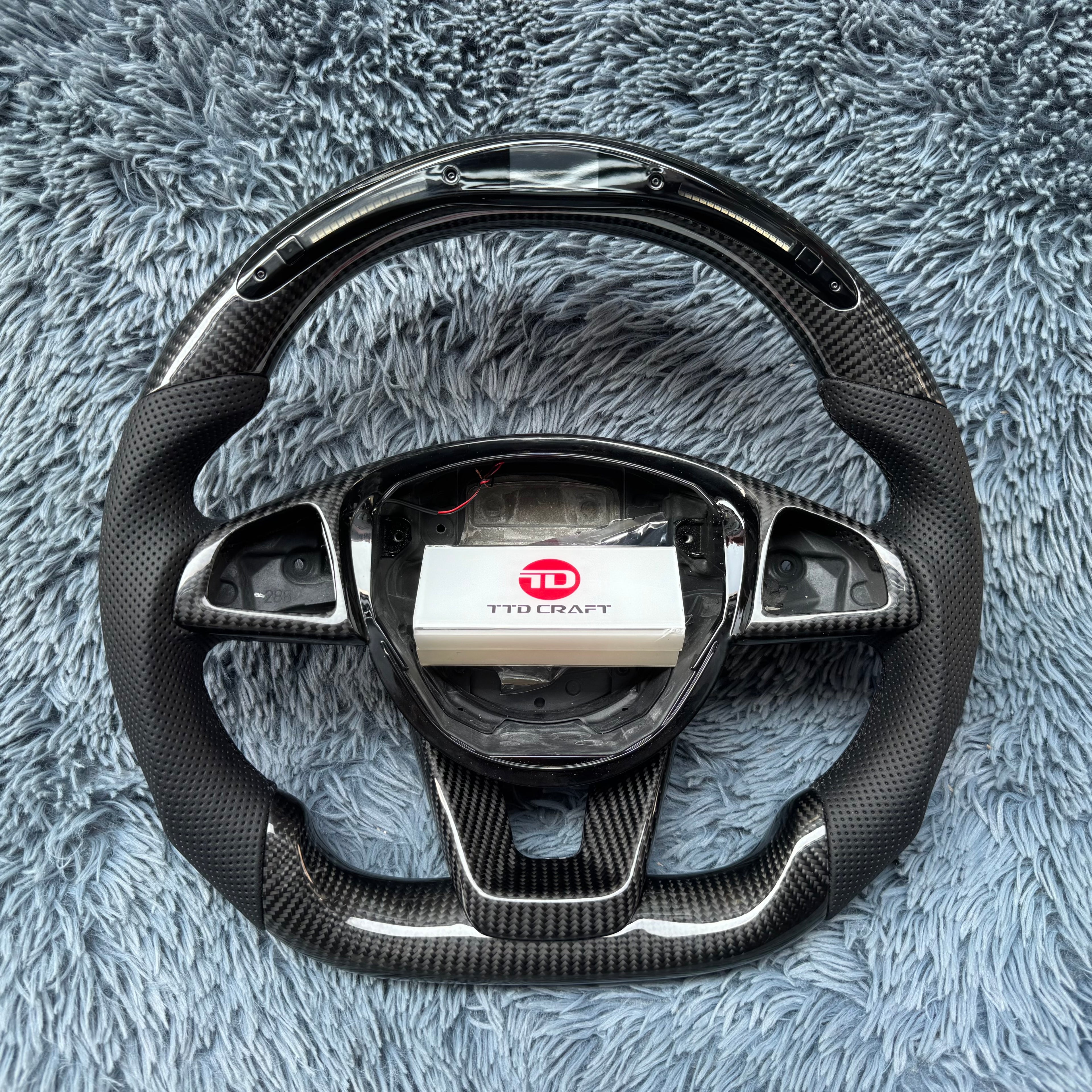 For Mercedes W205 W166 W176 W117 W218 C218 W246 Led Carbon Fiber Steering Wheel