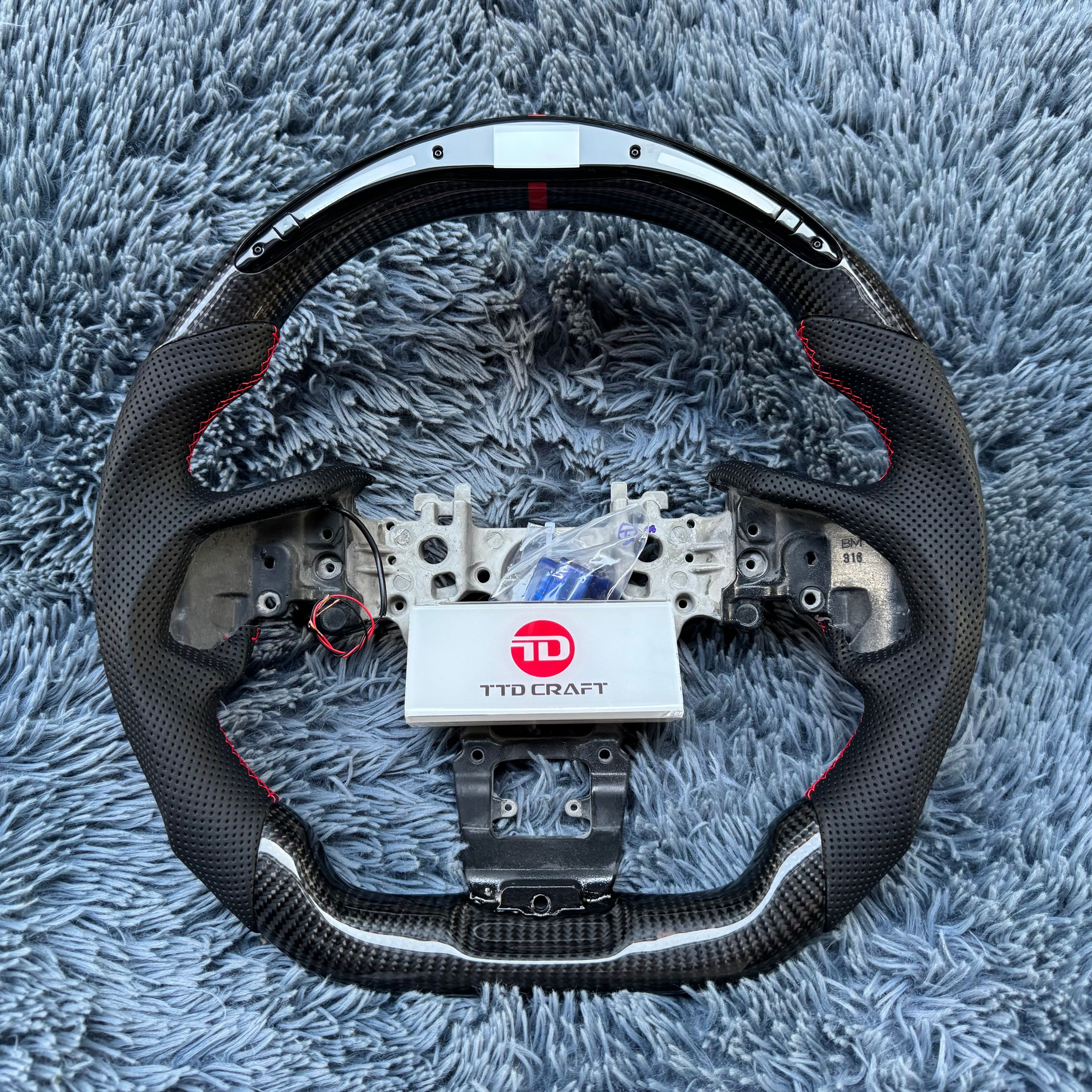 For Subaru 2022-2026 WRX / STI Custom LED Carbon Fiber Steering wheel