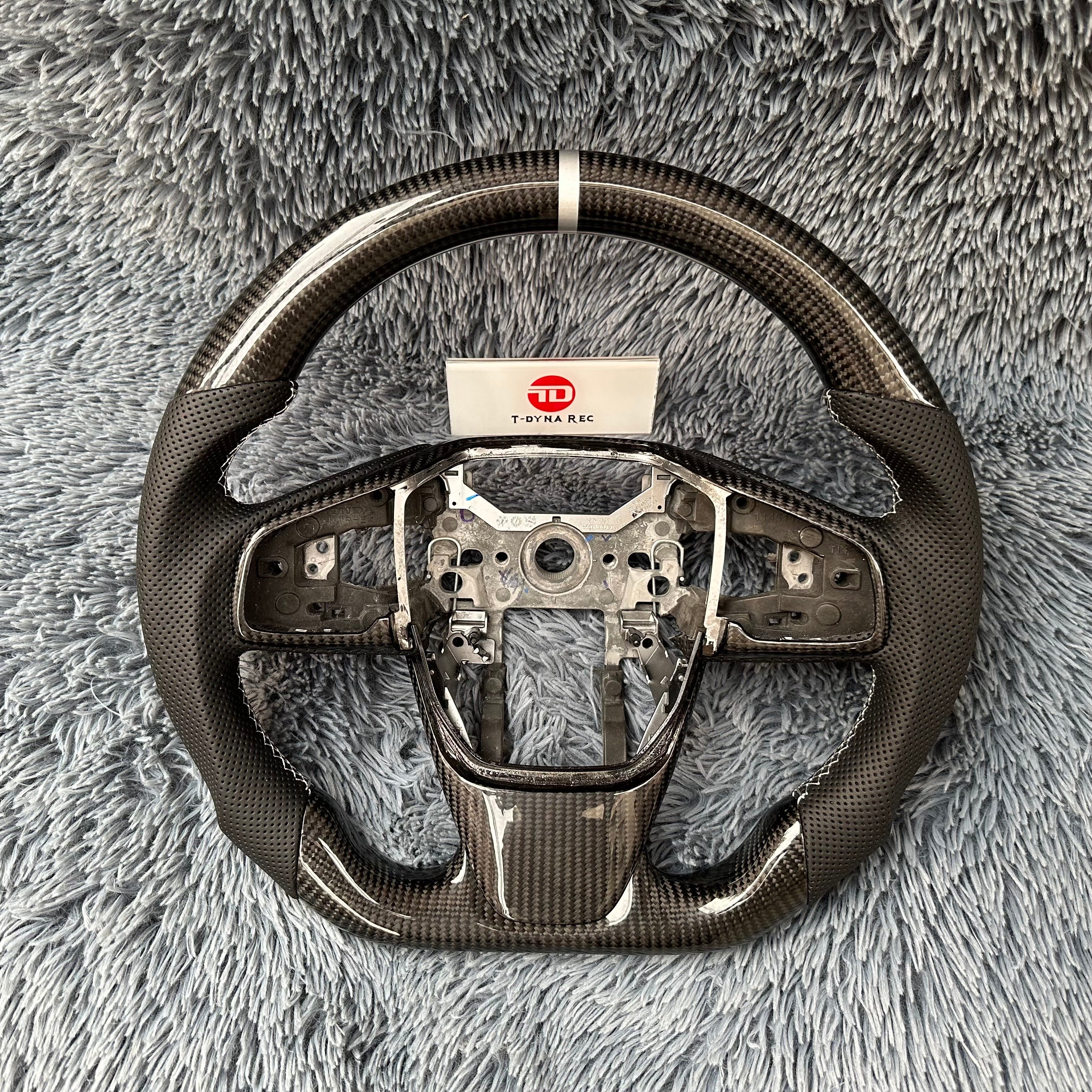 For Honda 5th gen CRV 2017-2018 LED Carbon Fiber Steering Wheel