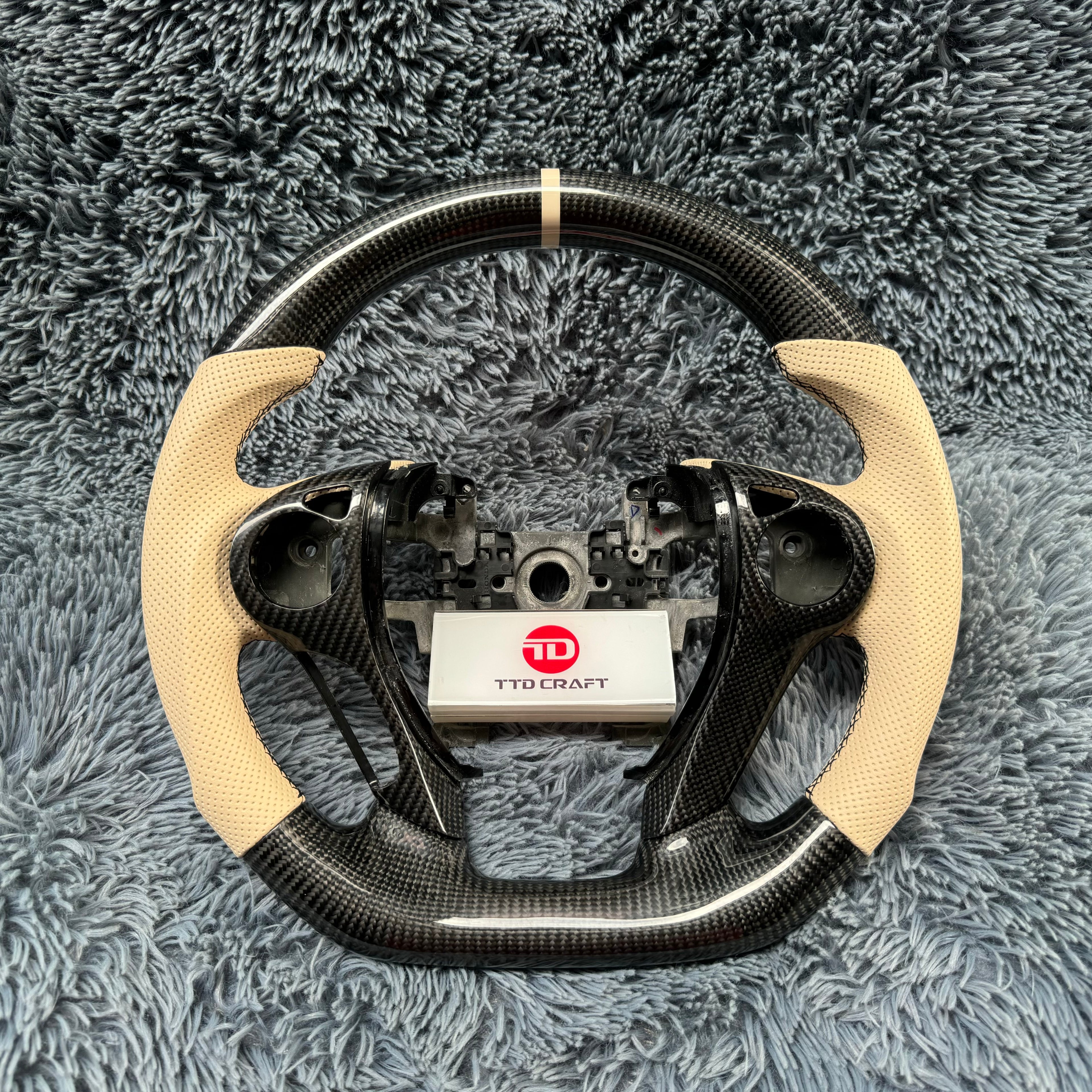 For Honda 9th gen Accord 2013-2017 Real Carbon Fiber Steering Wheel