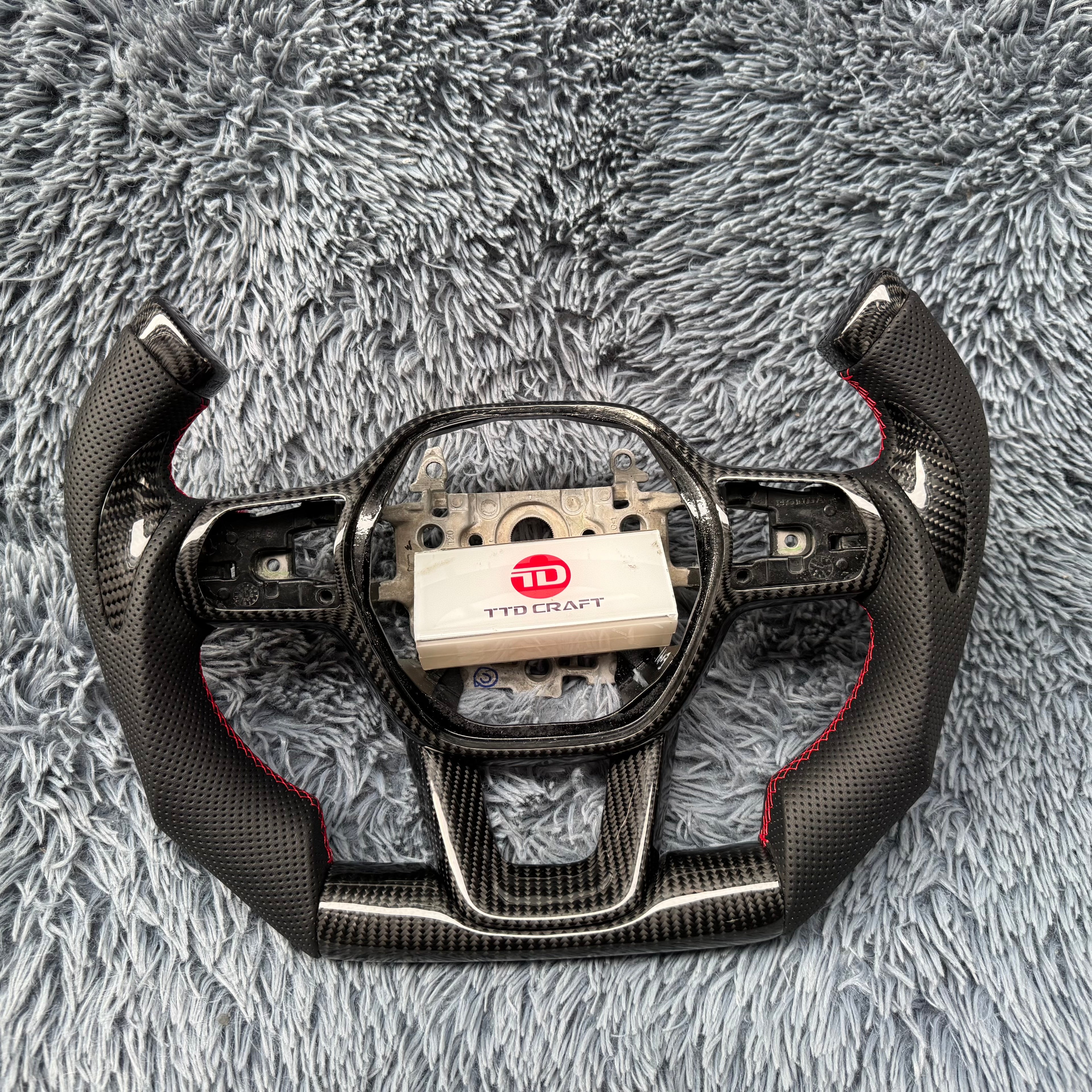 For Honda 11th gen Accord 2023-2026 Custom Carbon Fiber Steering Wheel