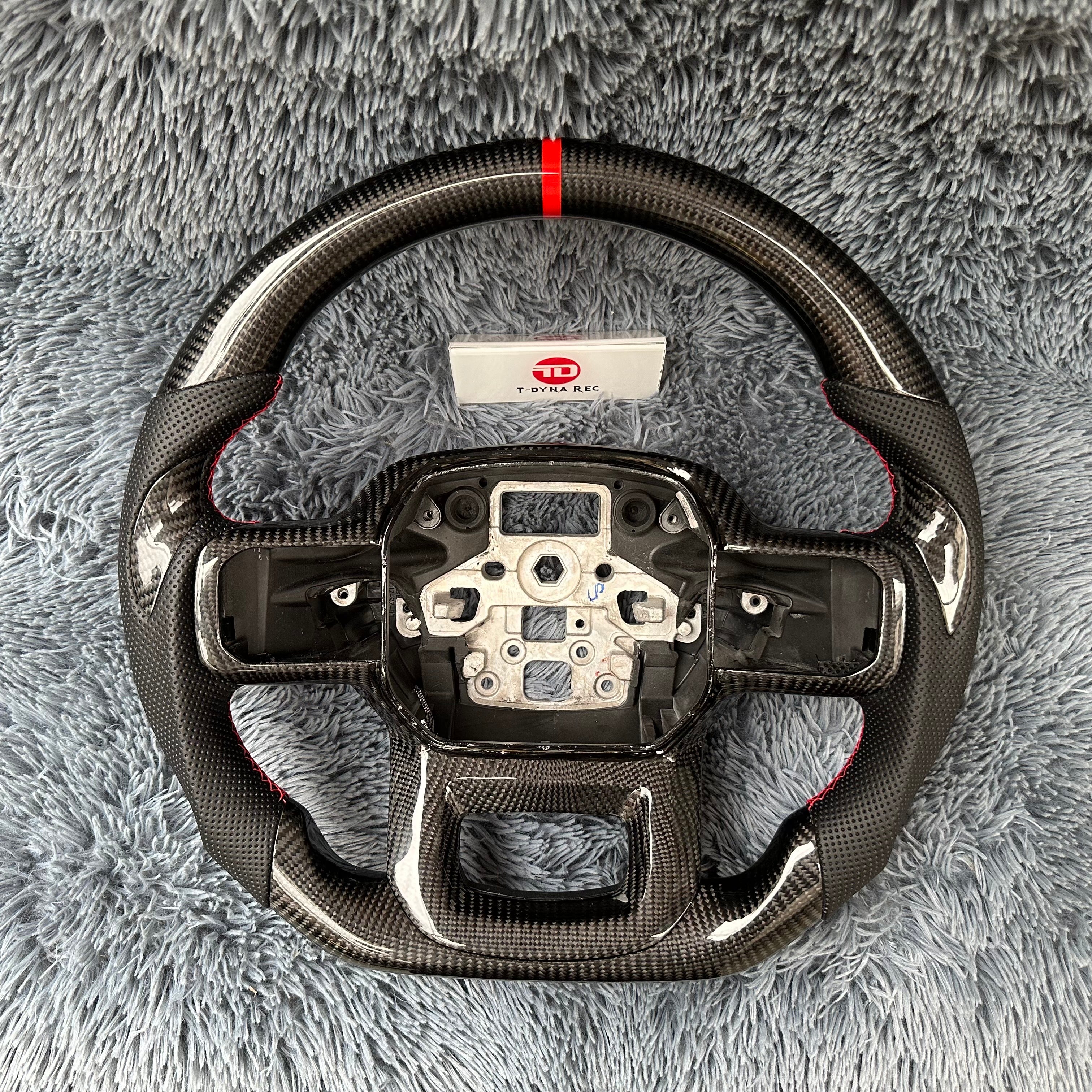 For Ford 2021 -2026 F150 Raptor Carbon Fiber Steering Wheel