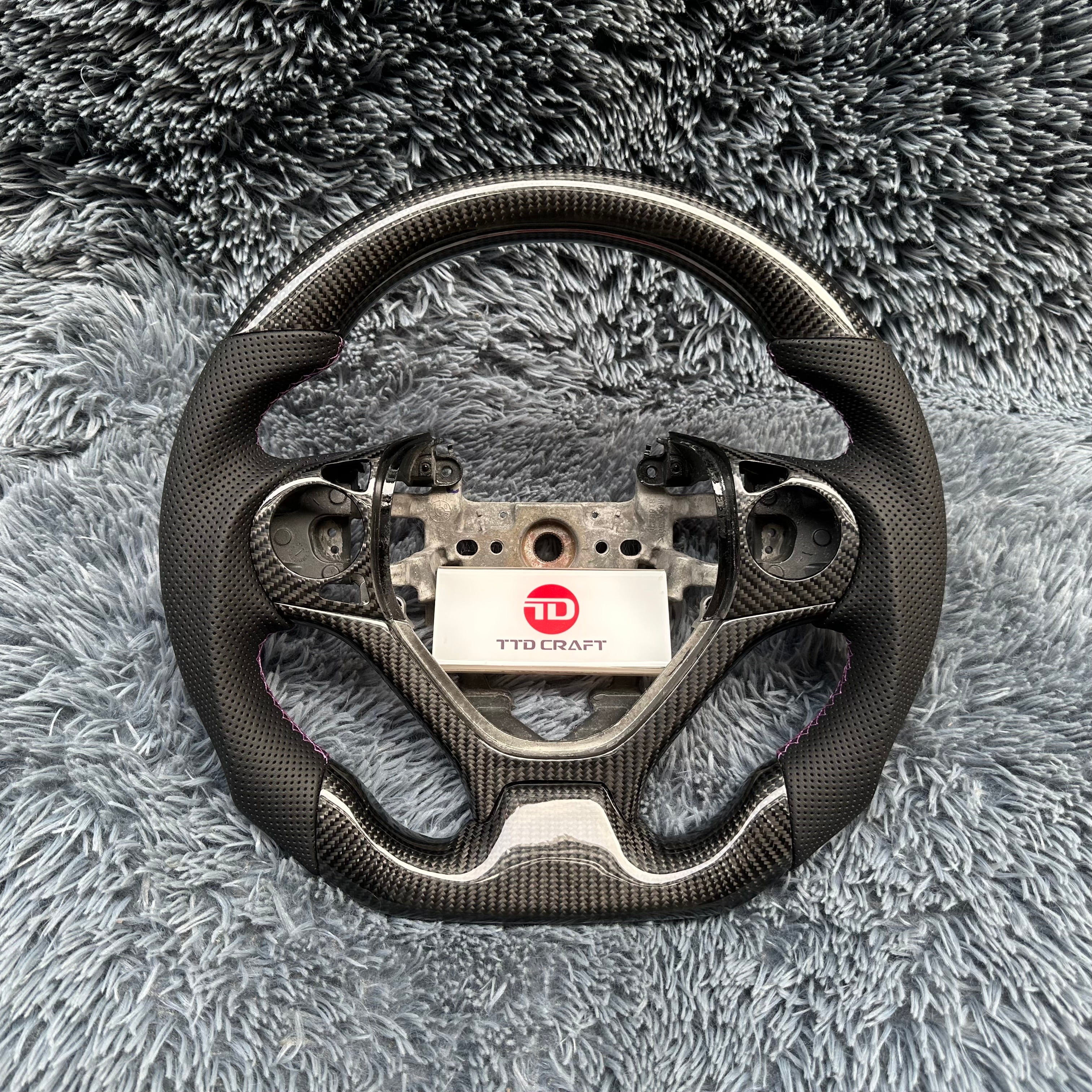 For Honda 9th gen Civic 2012-2015 Carbon Fiber Steering Wheel