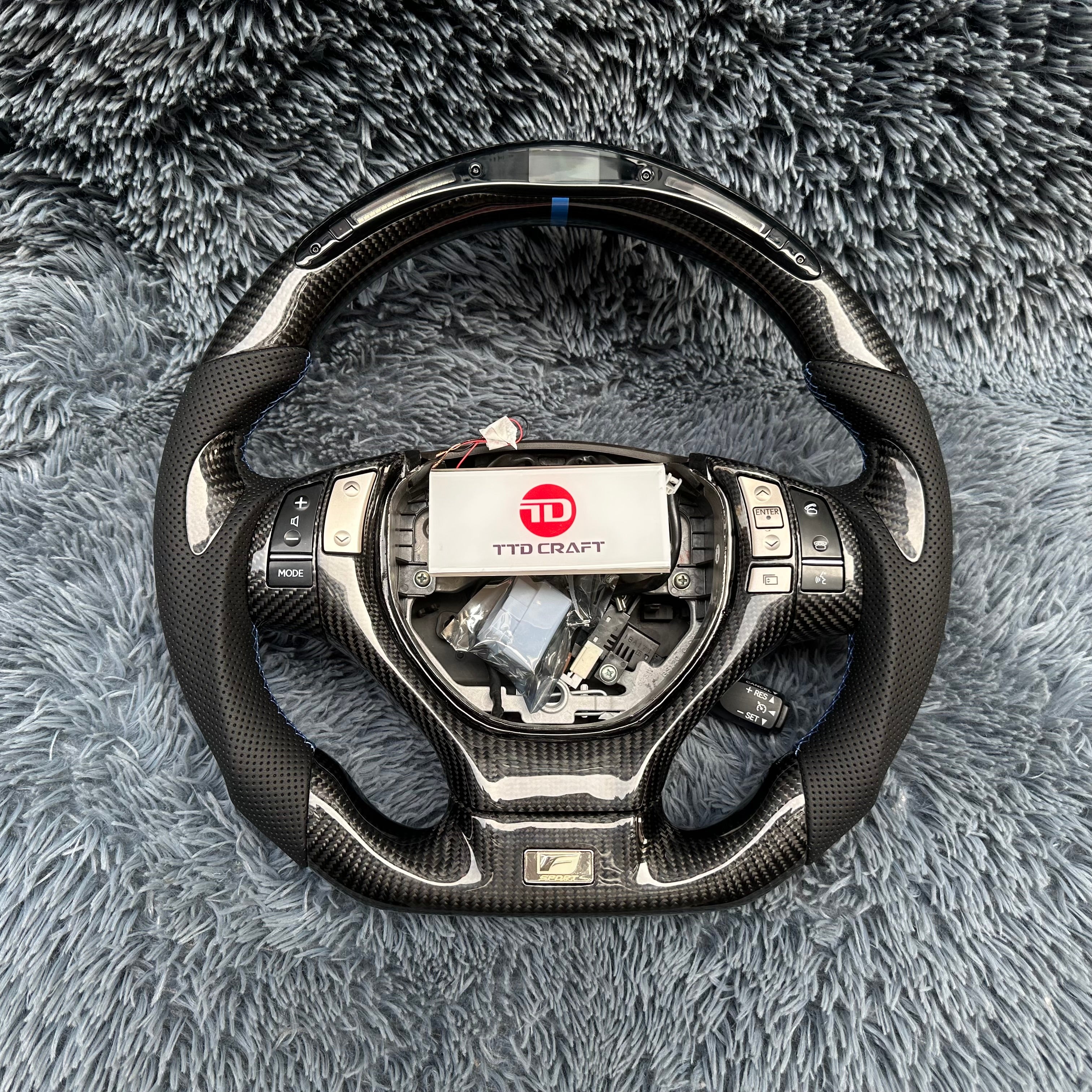 For Lexus 2013-2015 GS350 GS450 Led Carbon Fiber Steering Wheel