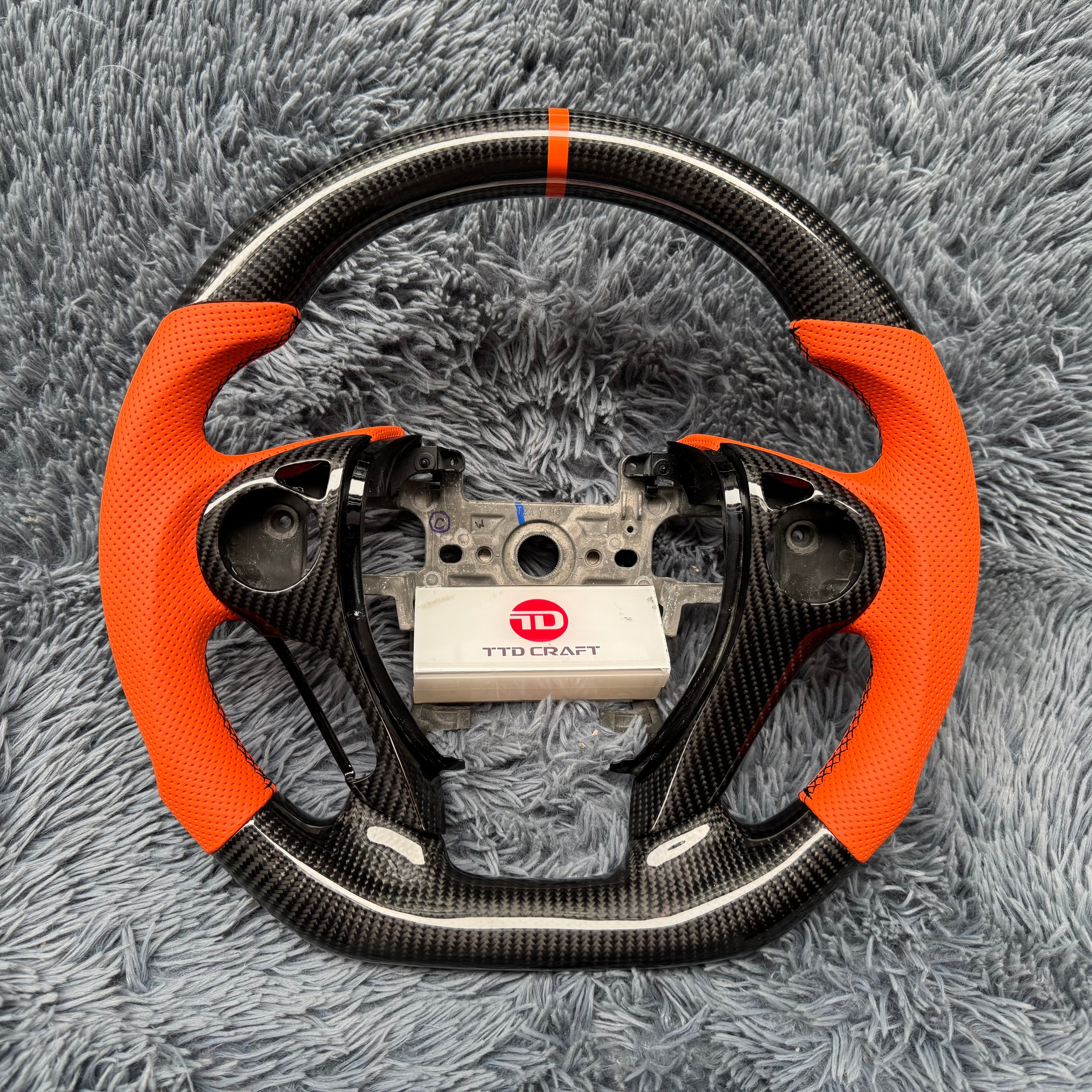 For Honda 9th gen Accord 2013-2017 Real Carbon Fiber Steering Wheel
