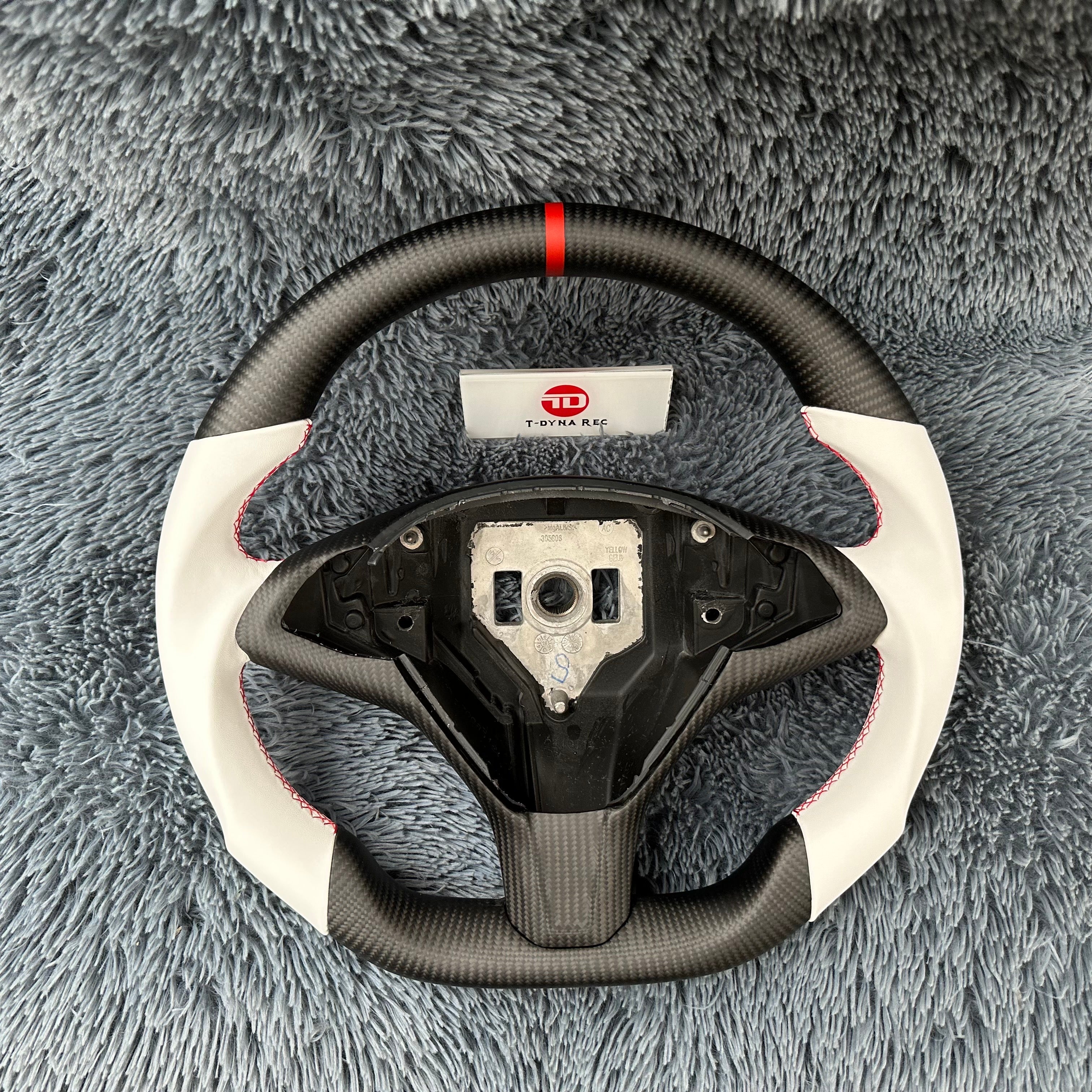 For Tesla Model S / X Carbon Fiber Steering Wheel