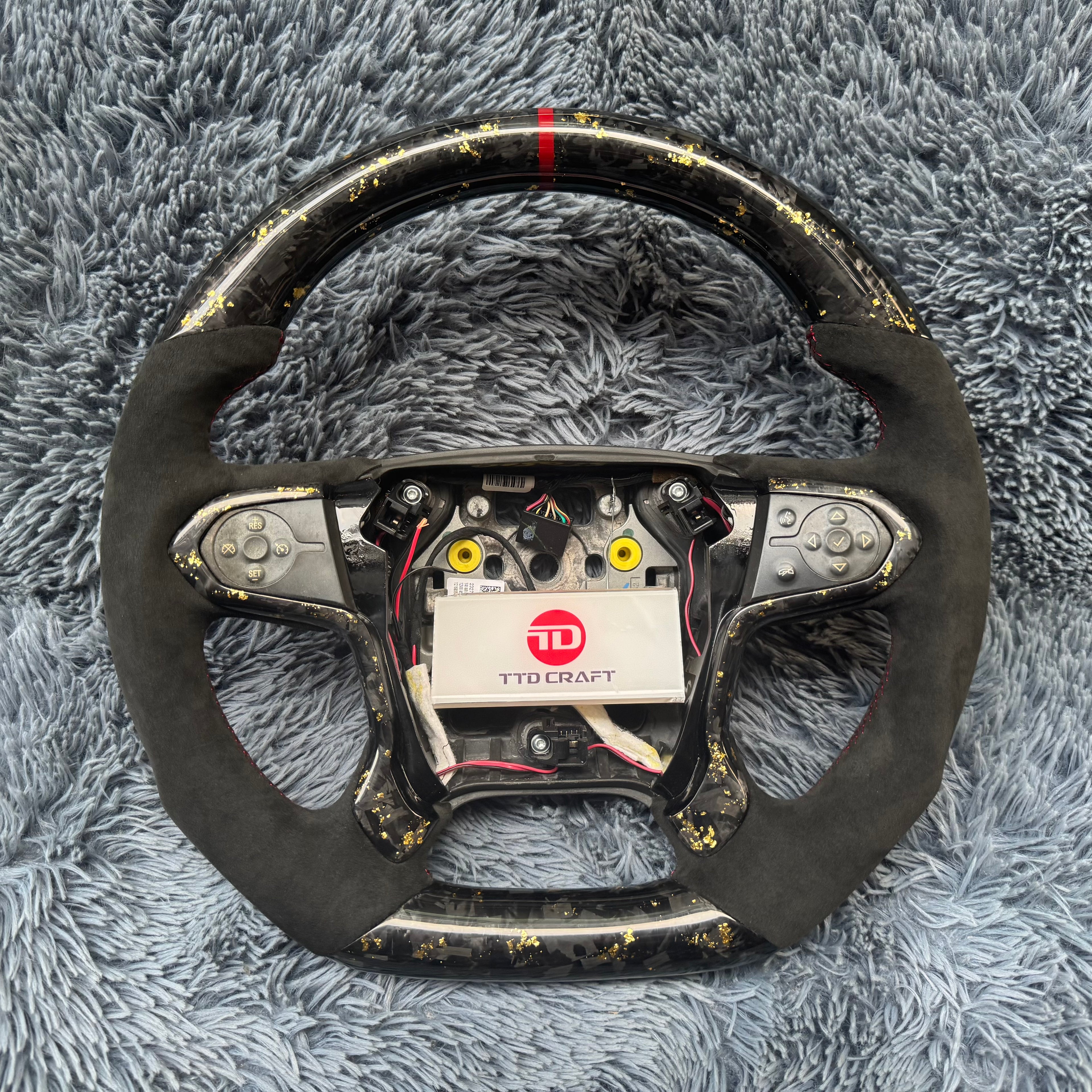 For 2014-2018 Chevrolet Silverado/GMC Sierra Forged Carbon Fiber Steering Wheel