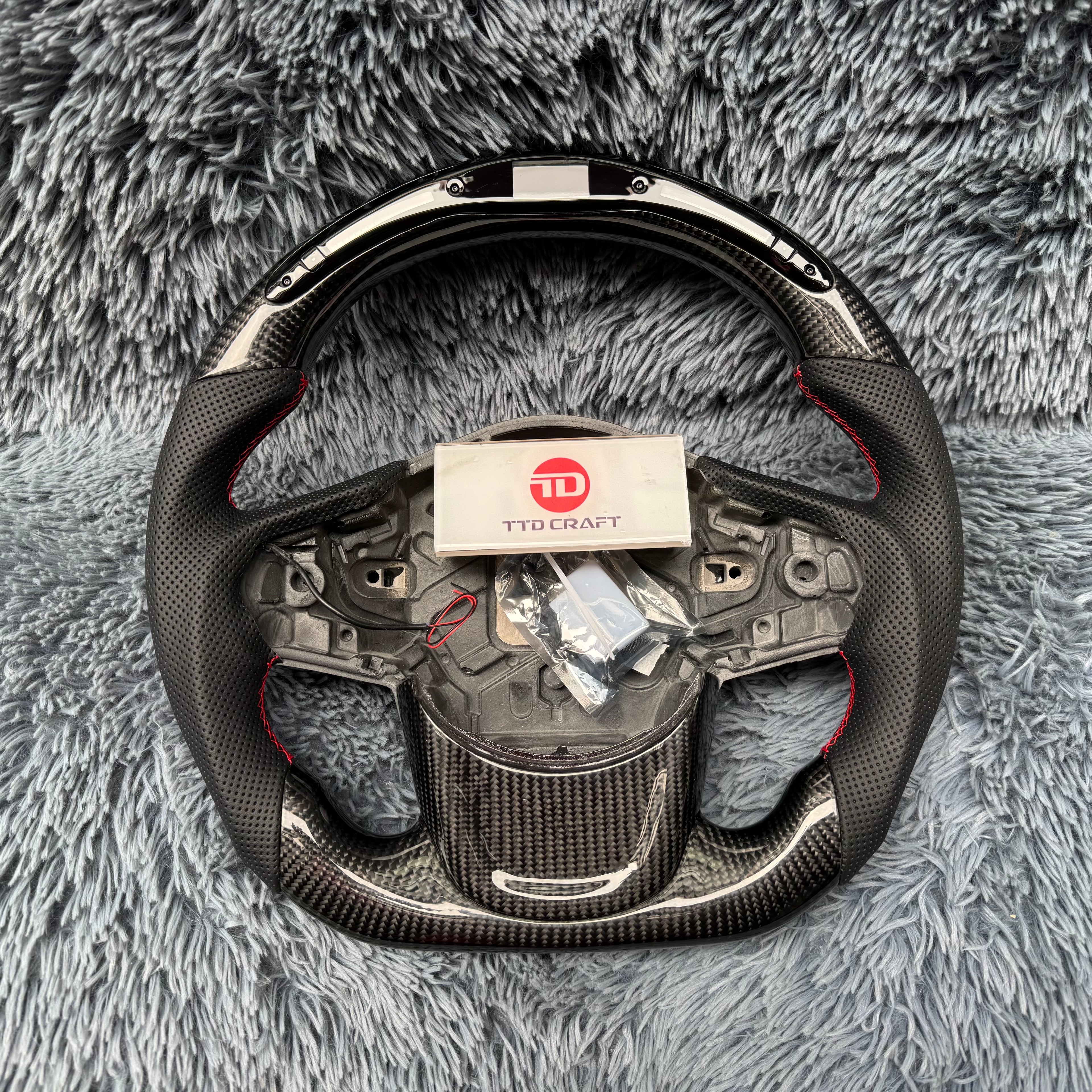For Toyota 2020-2026 Supra MK5 A90 A91 LED Carbon Fiber Steering Wheel