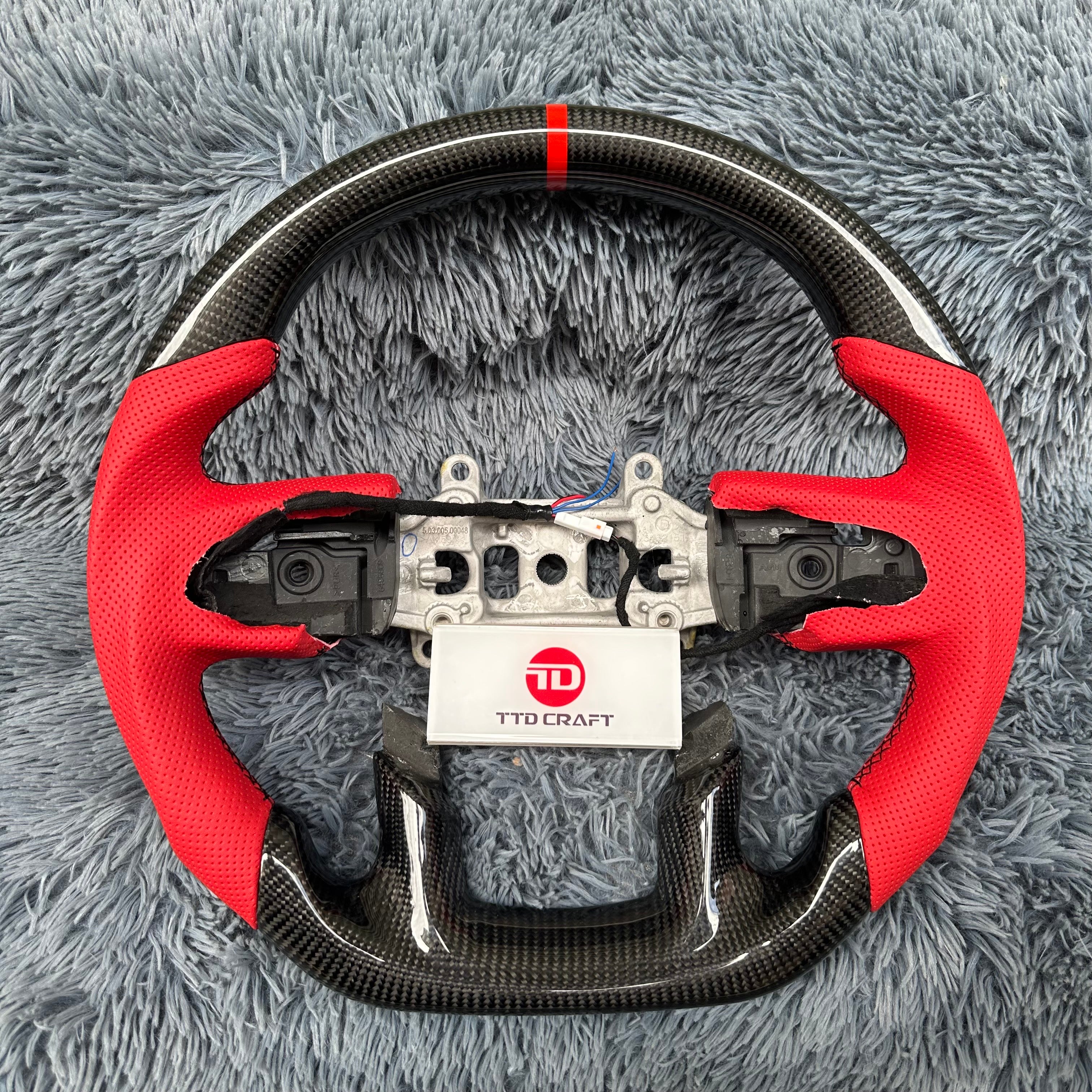 For Dodge 2019 -2025 Ram 1500 2500 3500 Custom Carbon Fiber Steering Wheel