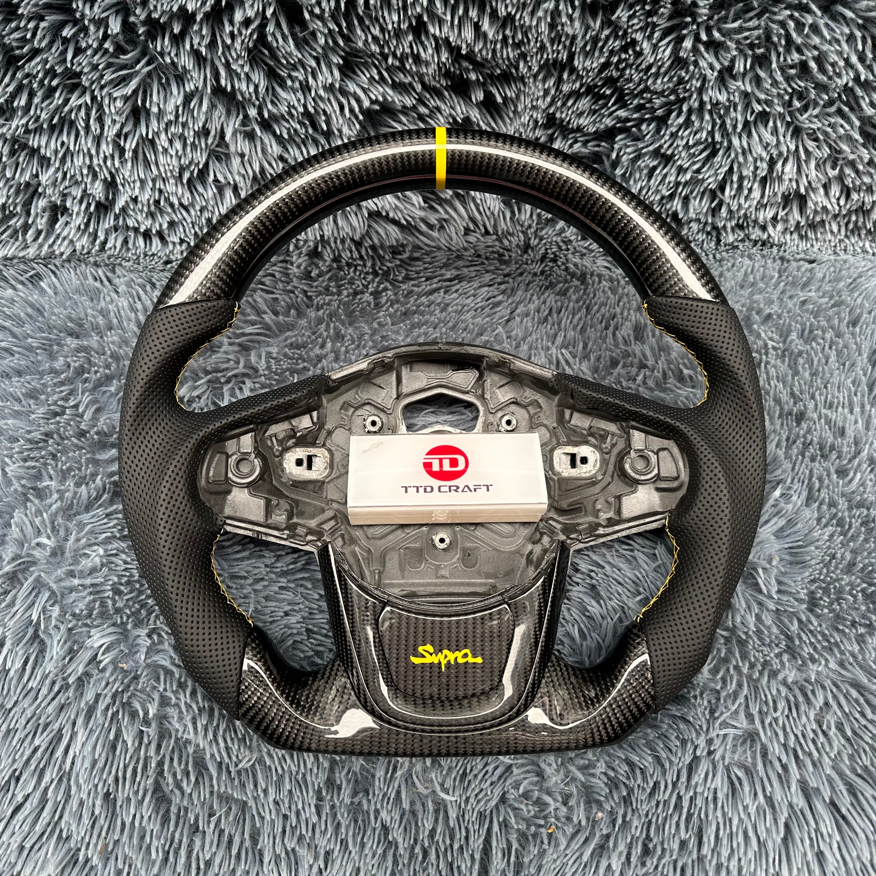 For Toyota 2020-2026 Supra MK5 A90 A91 Carbon Fiber Steering Wheel