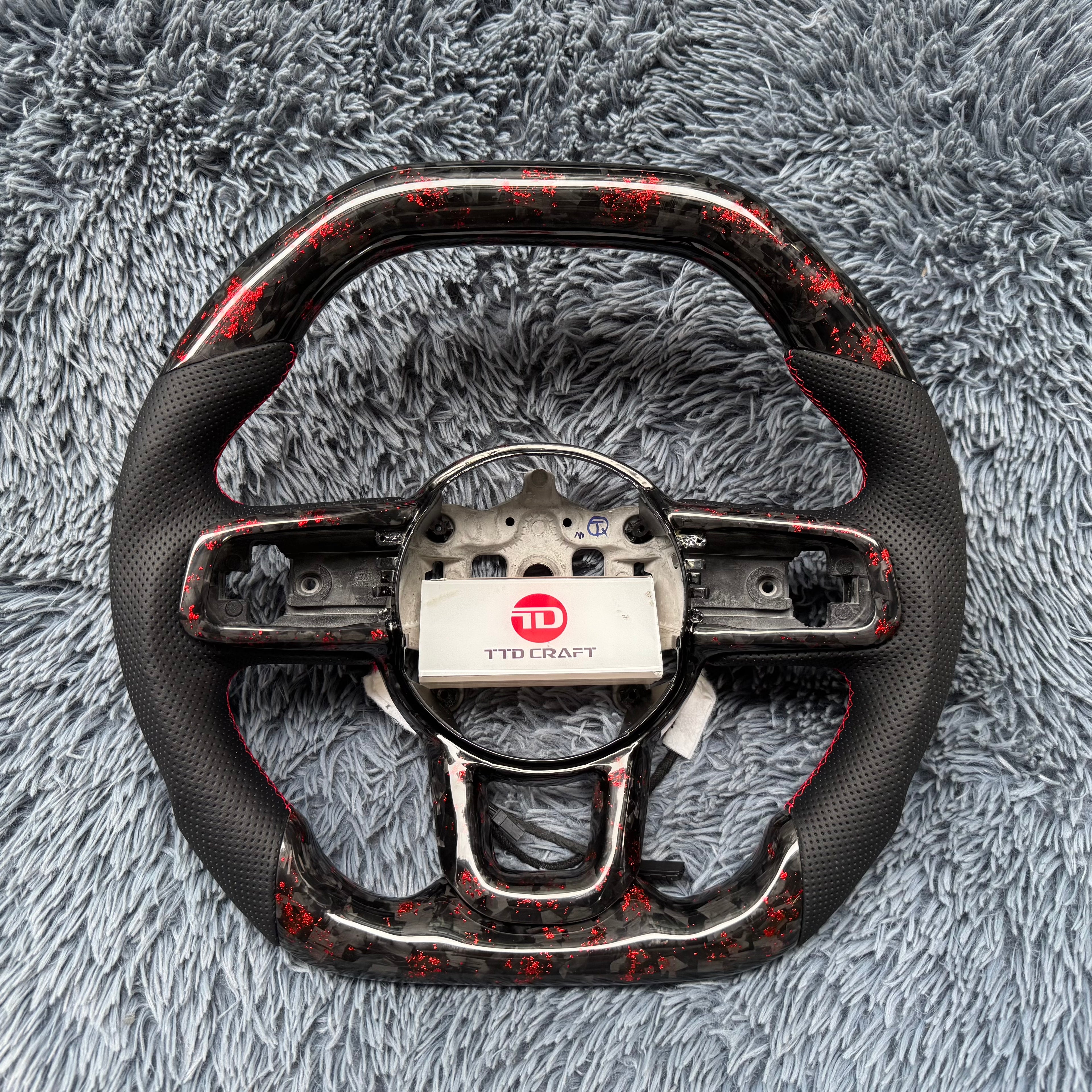 For Jeep 2018-2026 Wrangler / Gladiator Forged Carbon Fiber Steering Wheel