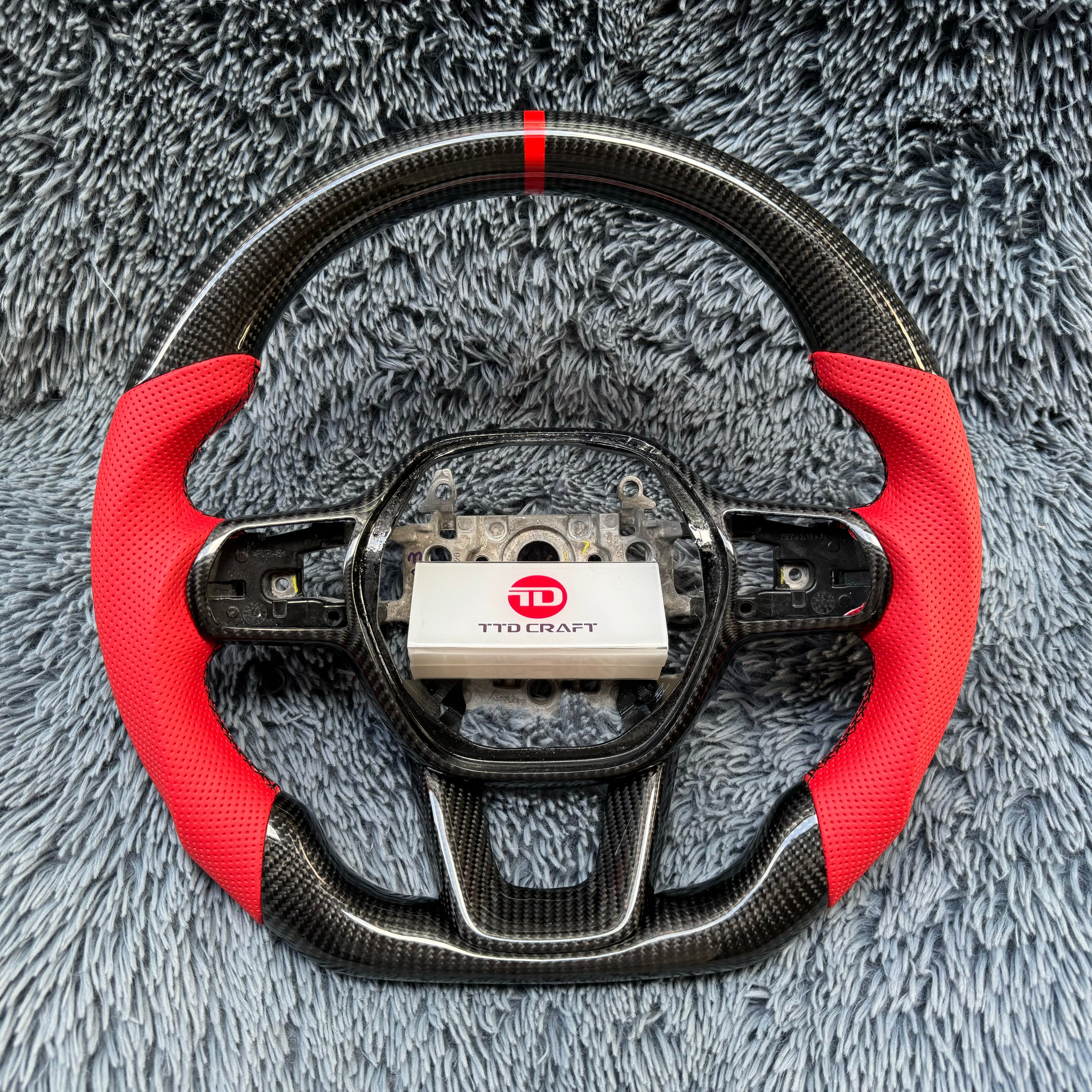 For Honda 11th gen Accord 2023-2026 Custom Carbon Fiber Steering Wheel