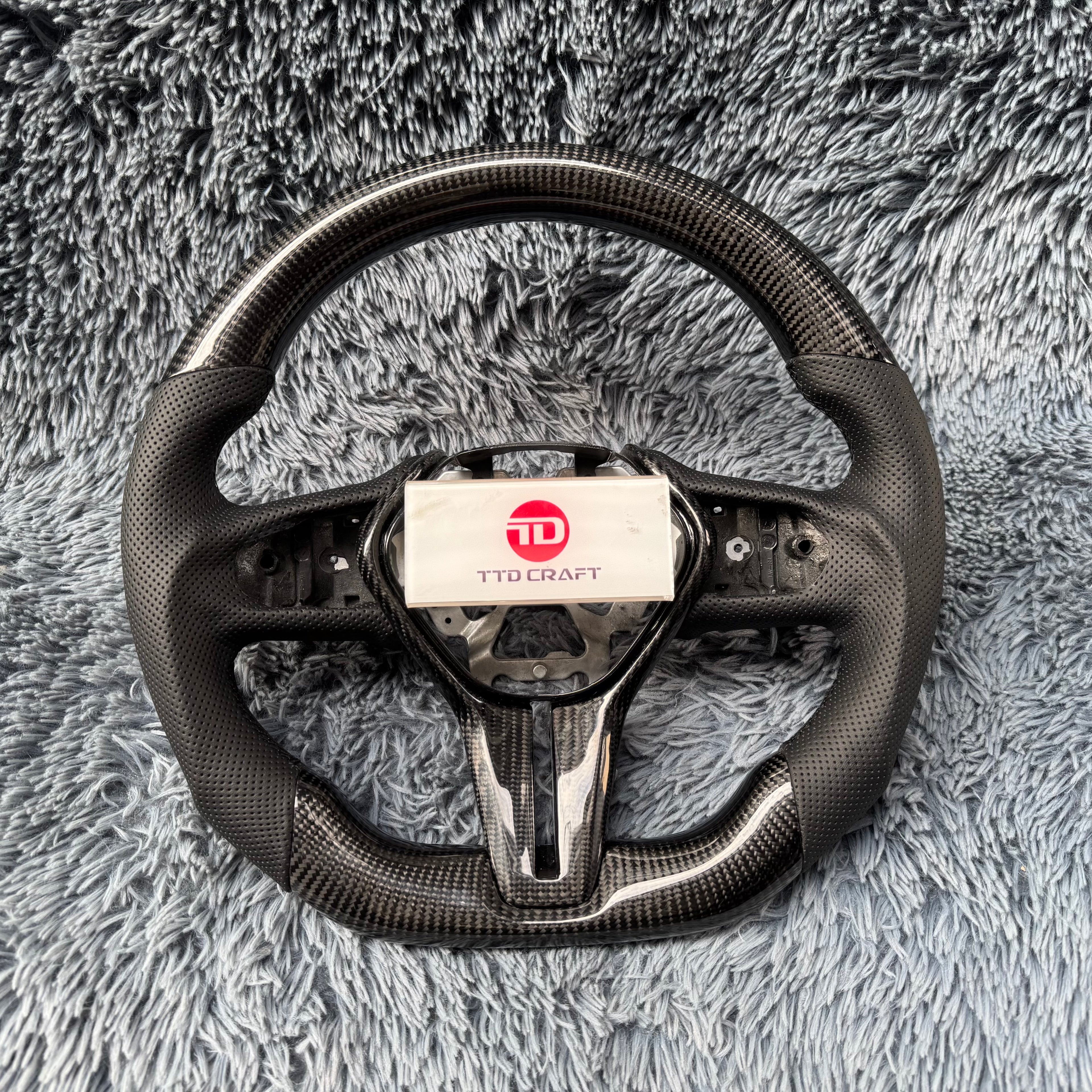 For Infiniti 2017-2022 Q50 Q60 QX50 QX55 Carbon Fiber Steering Wheel