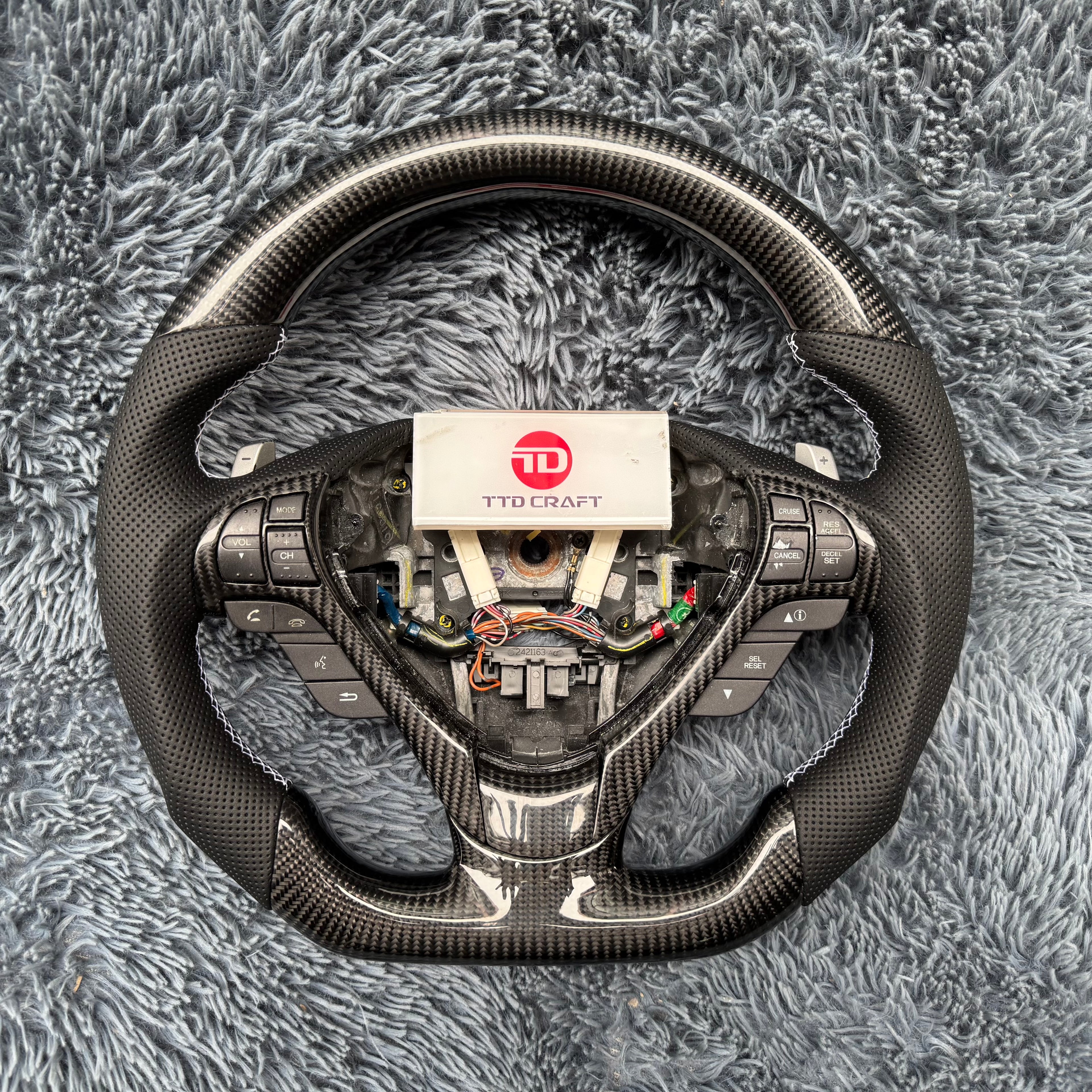 For Acura 2009-2014 TL Carbon Fiber Steering Wheel
