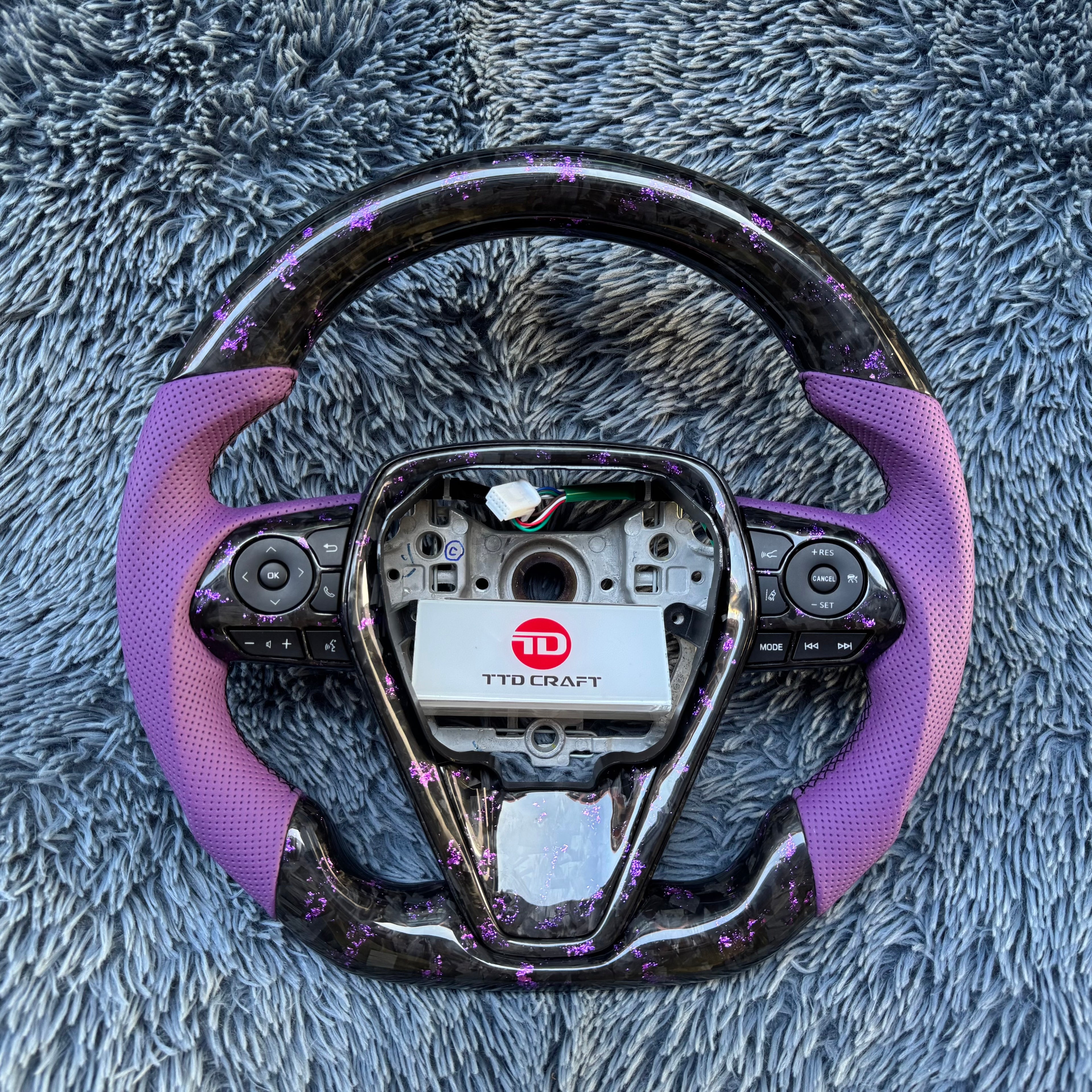 For 8th Gen Toyota Camry 2018-2024 Forged Carbon Fiber Steering Wheel