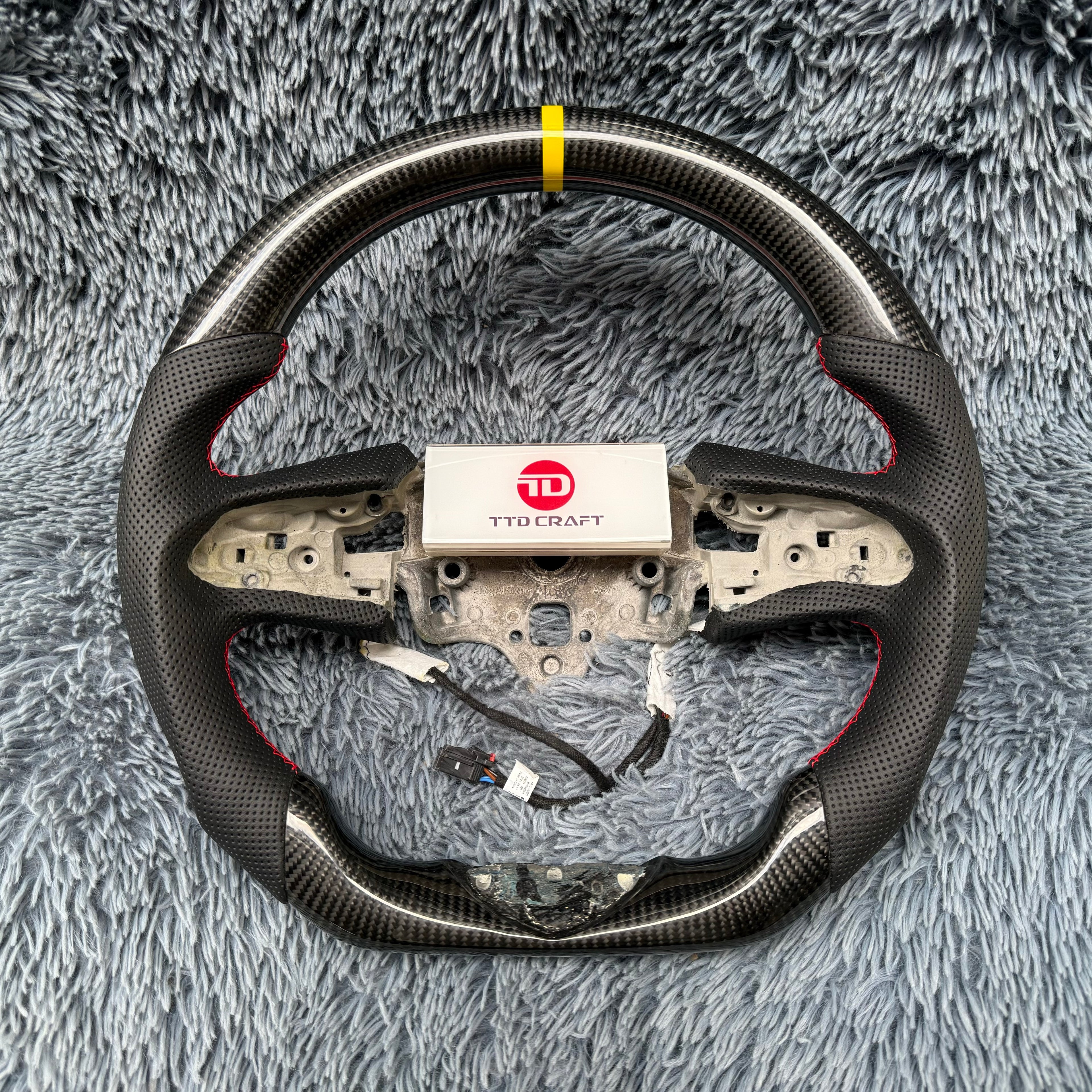 For Cadillac 2020-2026 CT4 CT4-V Blackwing Carbon Fiber Steering Wheel