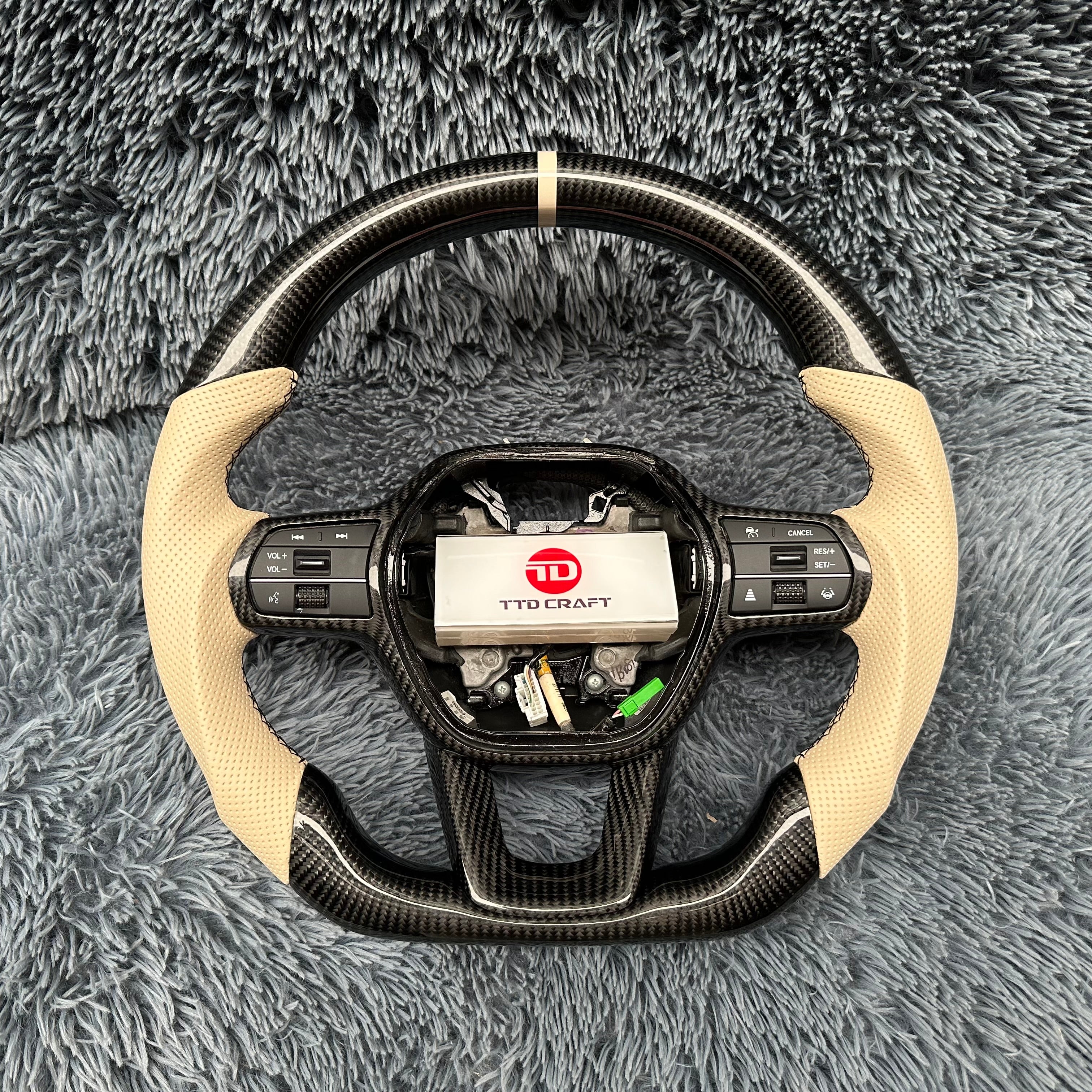 For Honda 6th gen CRV 2023-2026 Carbon Fiber Steering Wheel