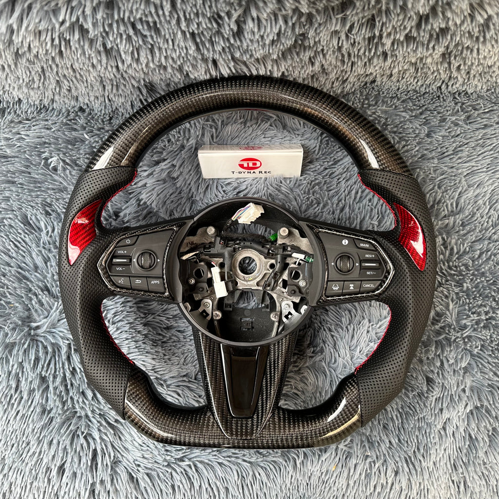 Custom Acura RDX 2019-2026 Carbon Fiber Steering Wheel
