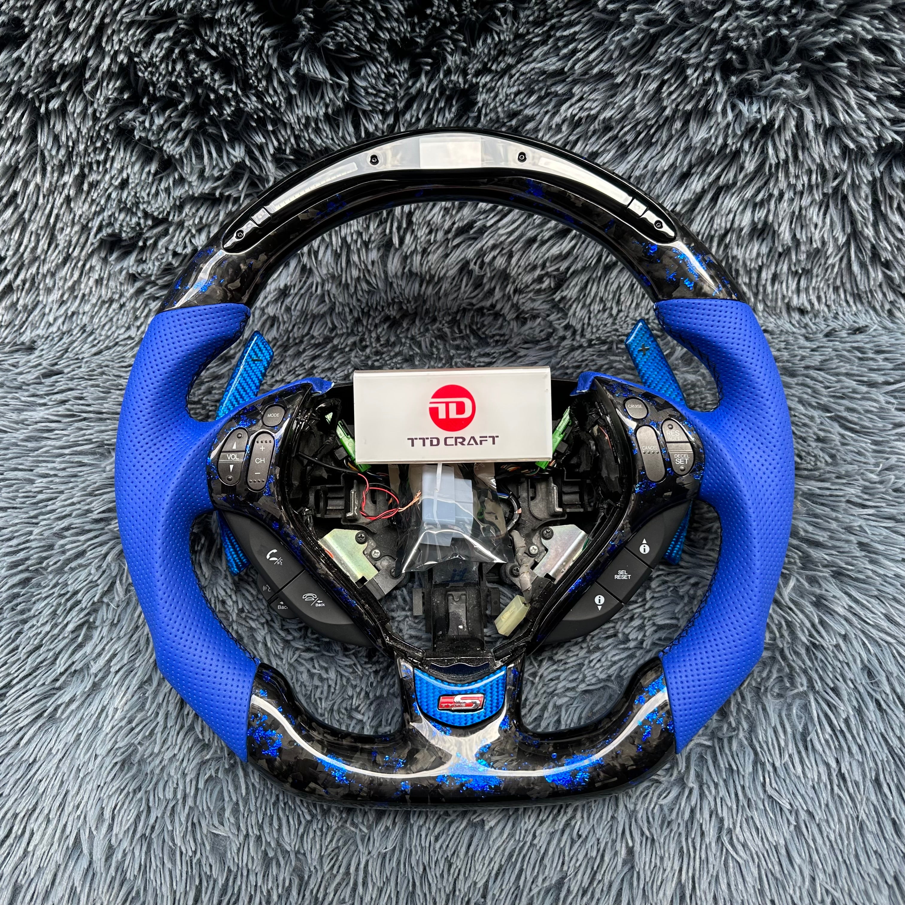 For Acura 2007 2008 TL LED Carbon Fiber Steering Wheel