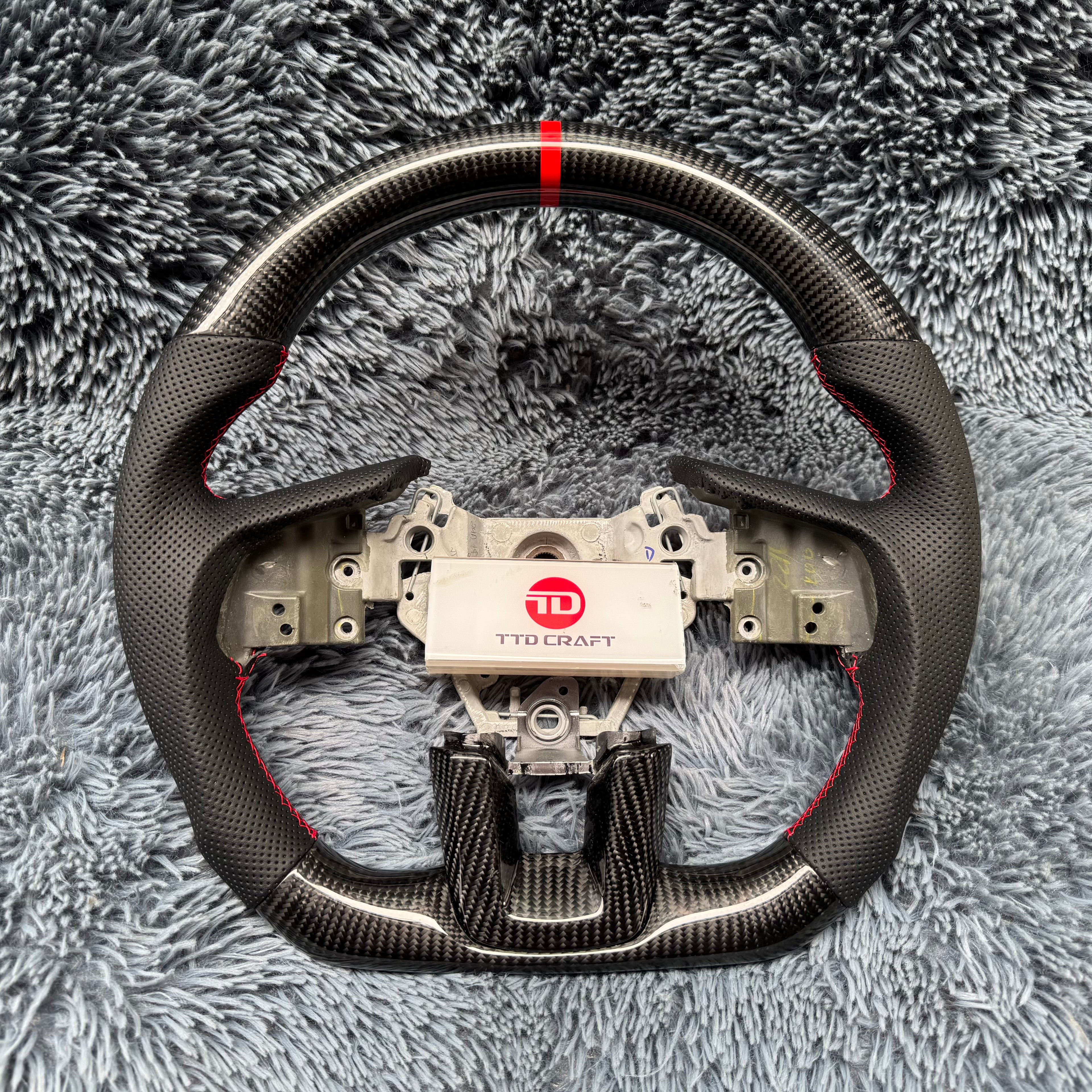 For Subaru 2016-2018 XV Crosstrek Outback /Forester Carbon Fiber Steering Wheel