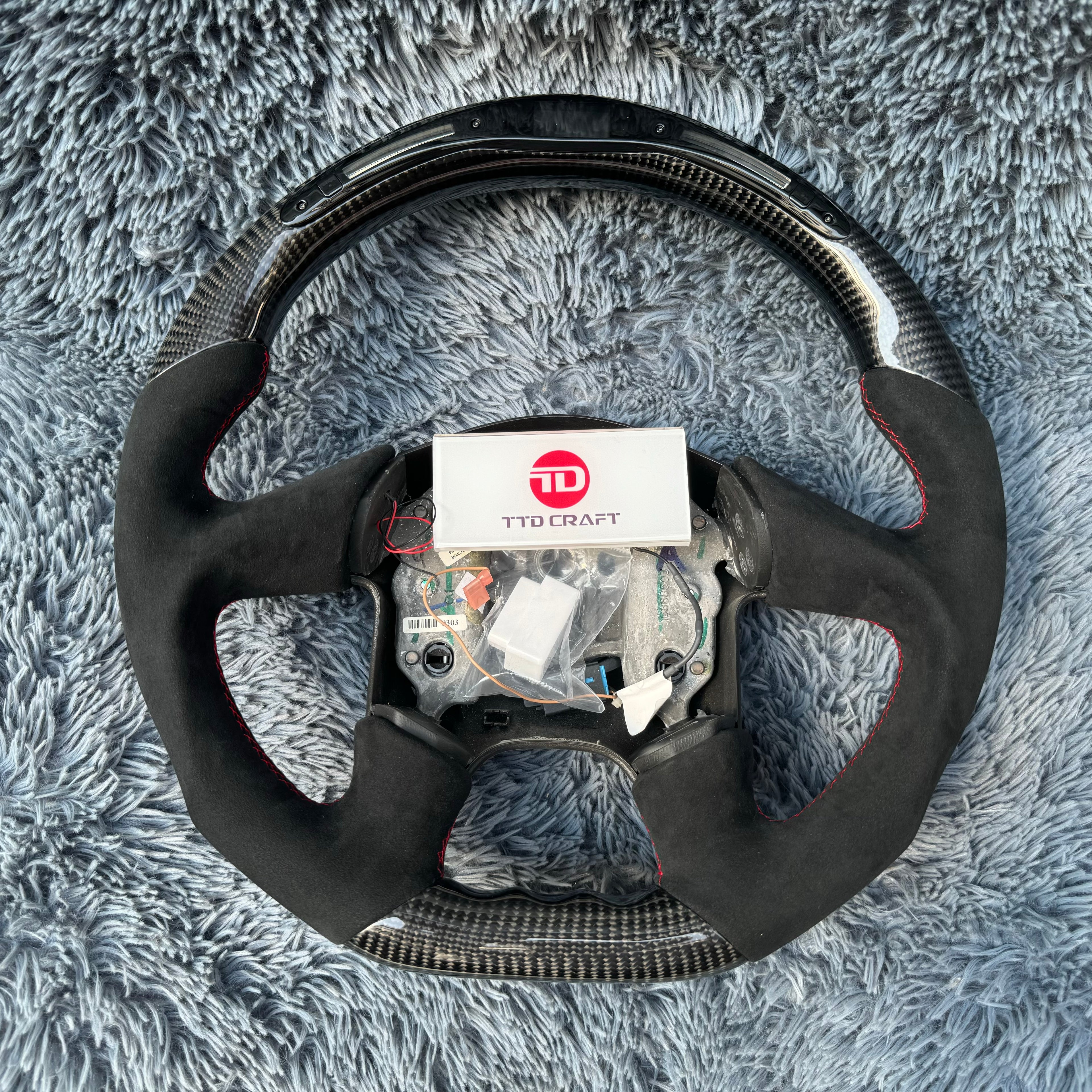 For 2005 Corvette C6 LED Carbon Fiber Steering Wheel