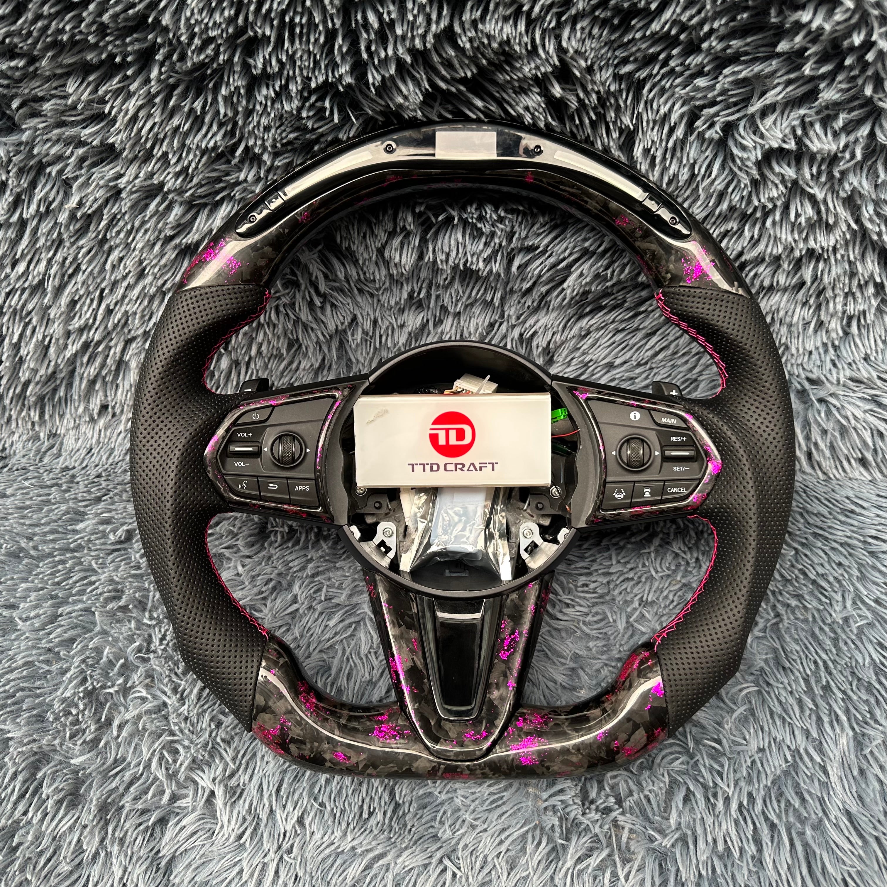 For Acura 2019-2026 RDX LED Carbon Fiber Steering Wheel