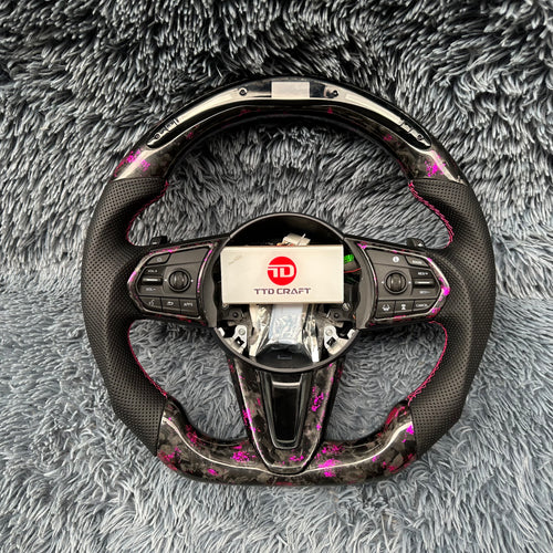For Acura 2019-2026 RDX LED Carbon Fiber Steering Wheel