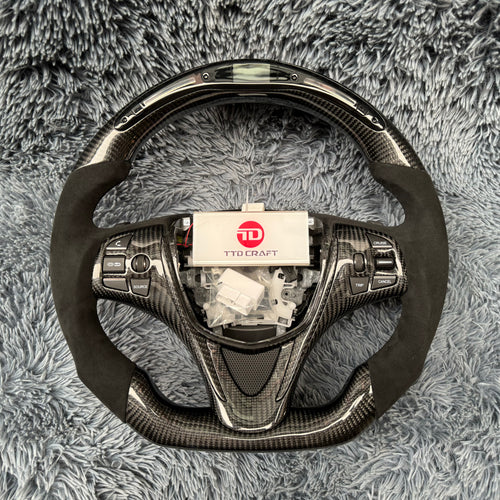 For Acura 2015-2020 TLX/ MDX LED Carbon Fiber Steering Wheel