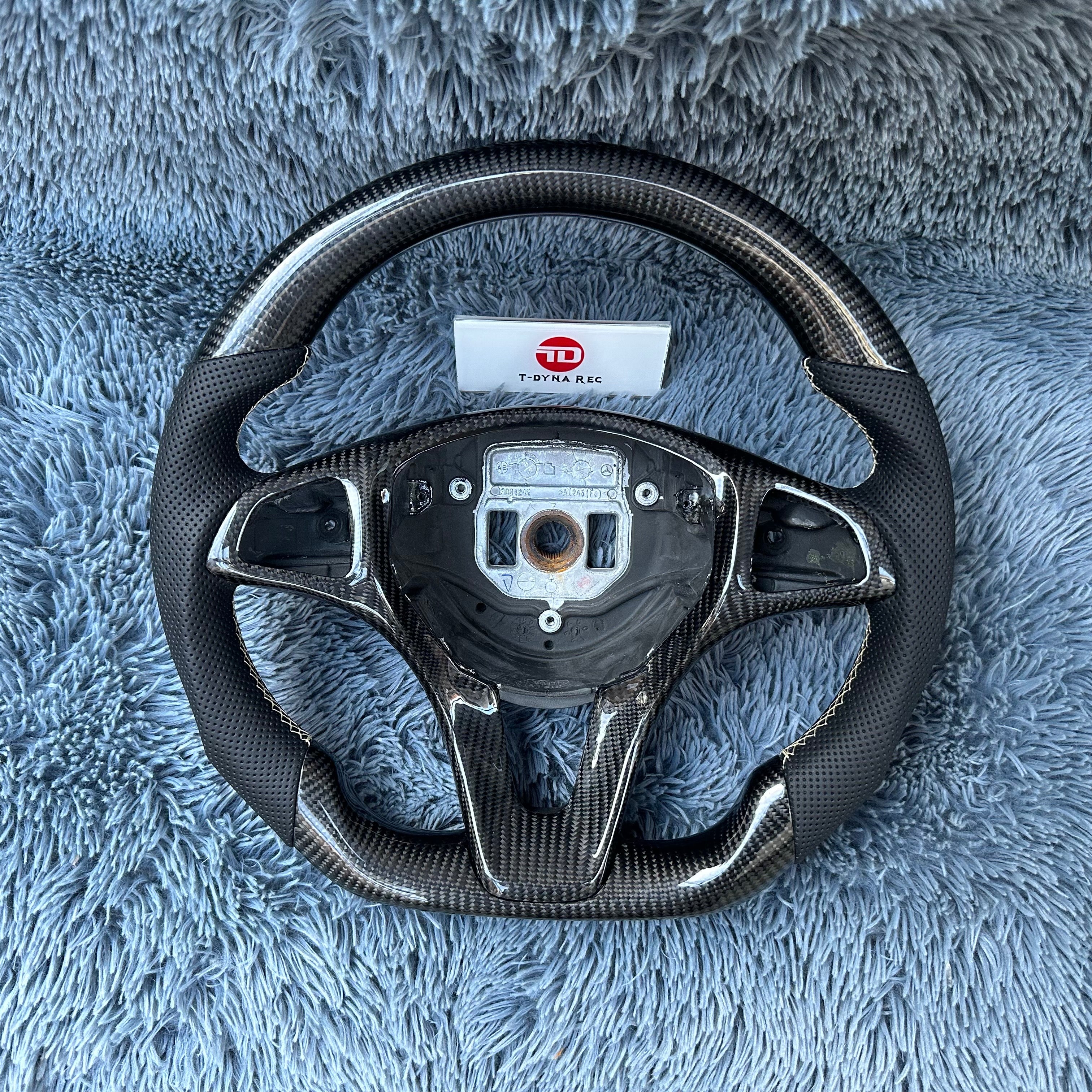For Mercedes Benz C180 C300 Carbon Fiber Steering Wheel