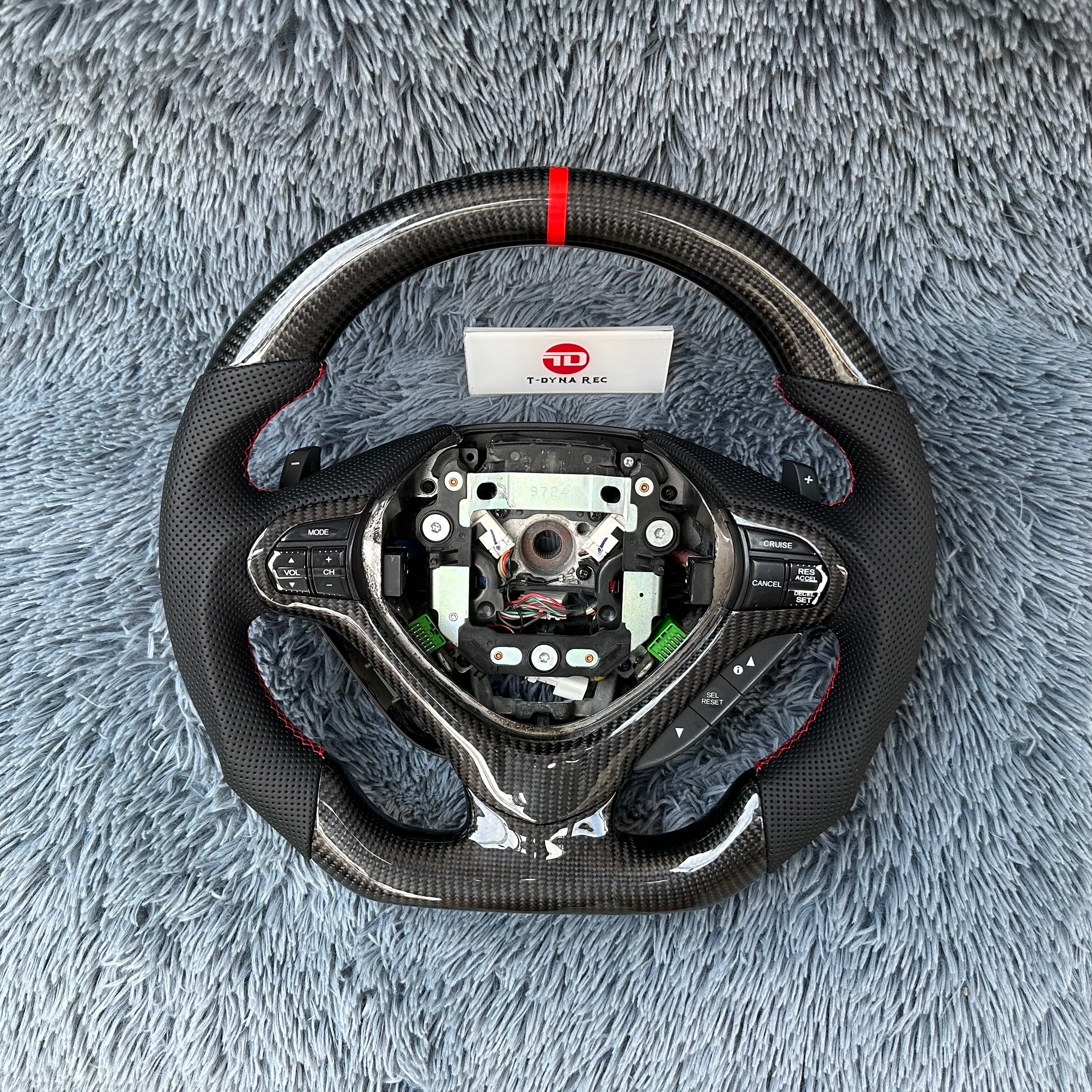 For Acura 2009-2014 TSX / Honda CU2 Carbon Fiber Steering Wheel