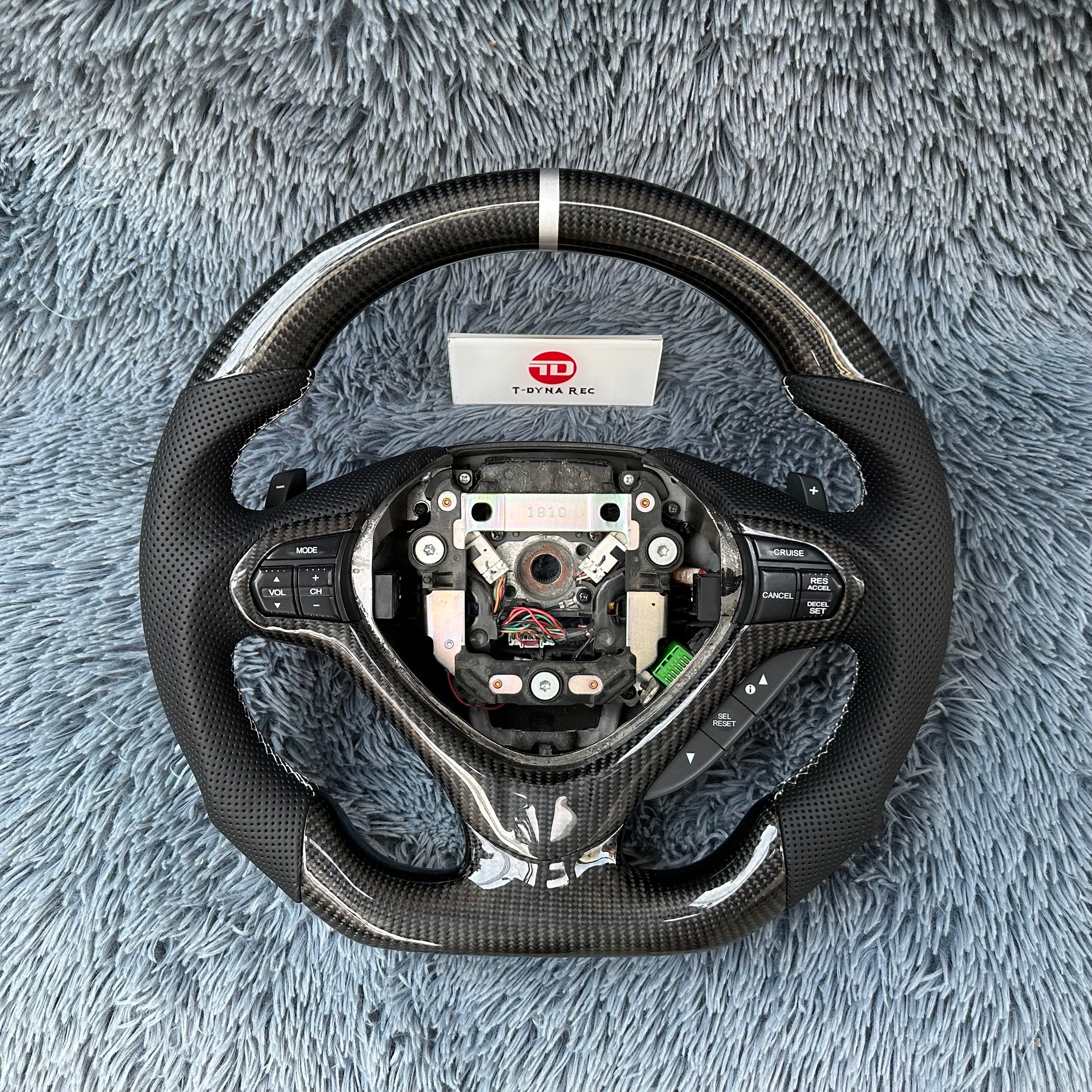 For Acura 2009-2014 TSX / Honda CU2 Carbon Fiber Steering Wheel