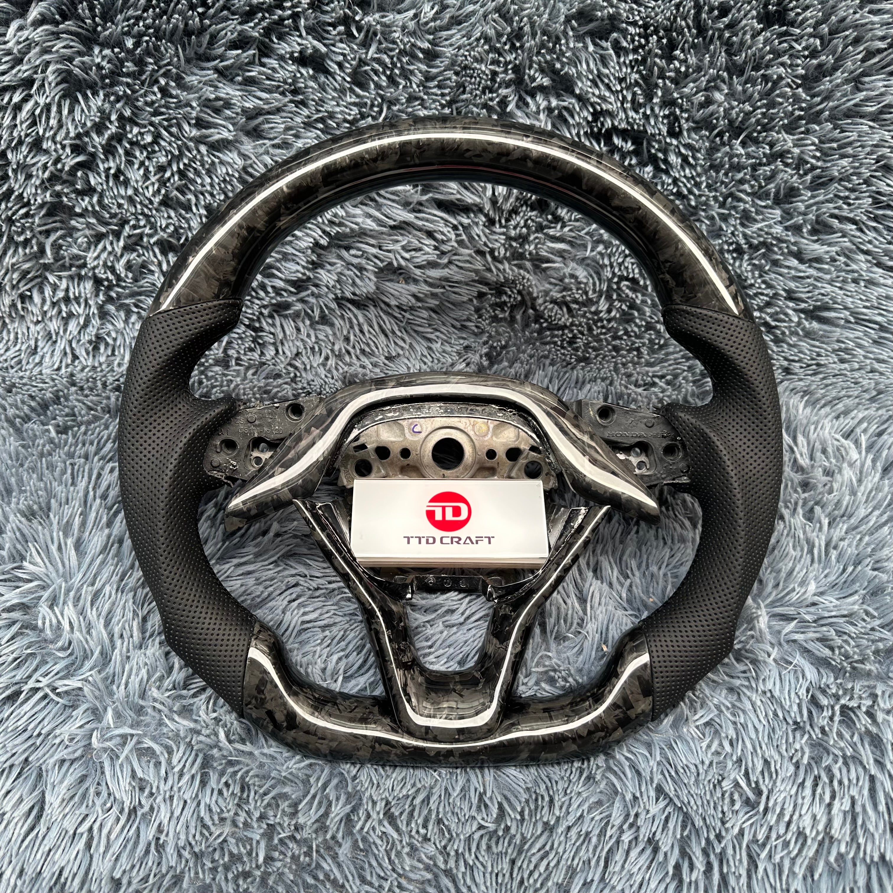 For Honda 10th gen Accord 2018-2022 Carbon Fiber Steering Wheel