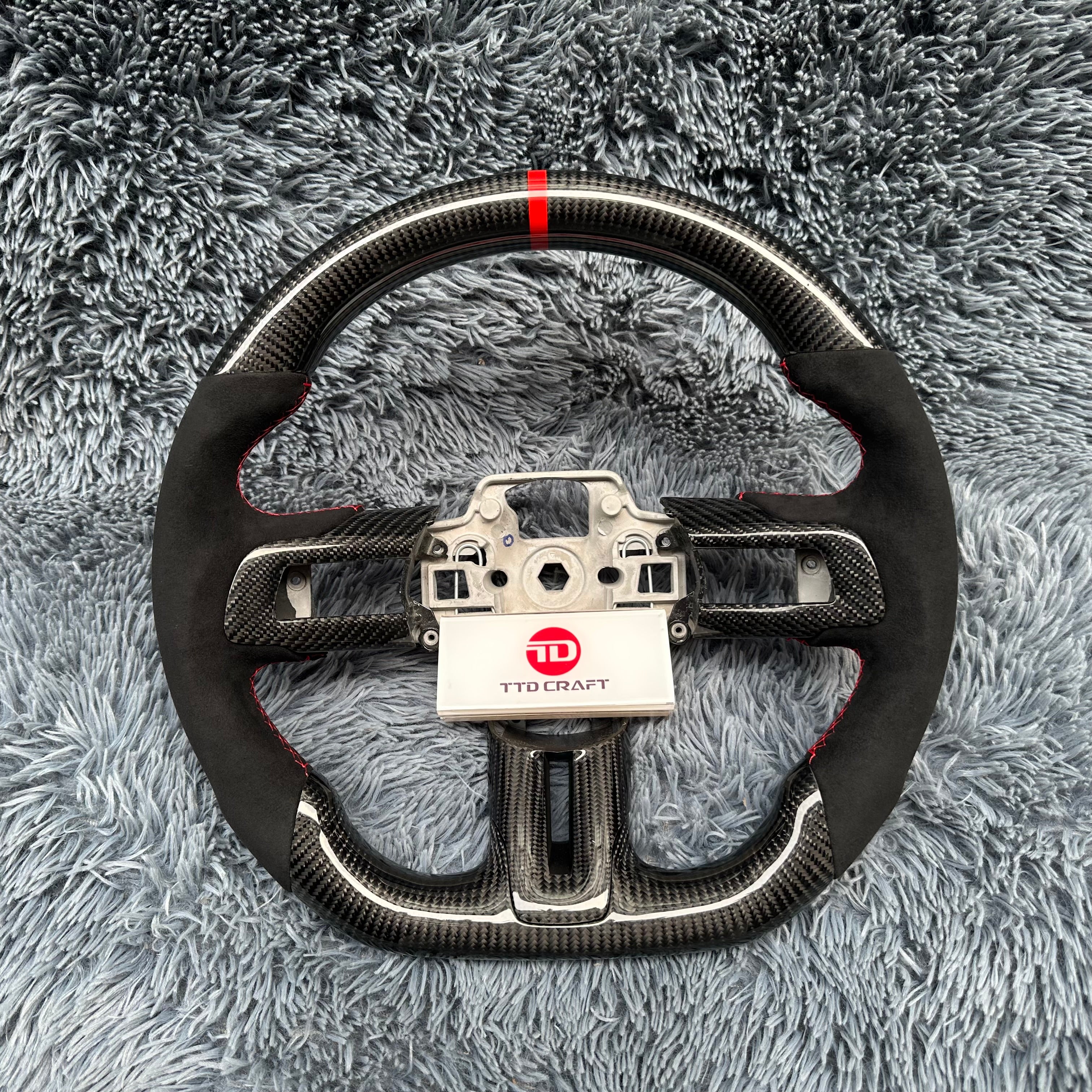 For Ford Mustang 2015-2017 Carbon Fiber Steering Wheel