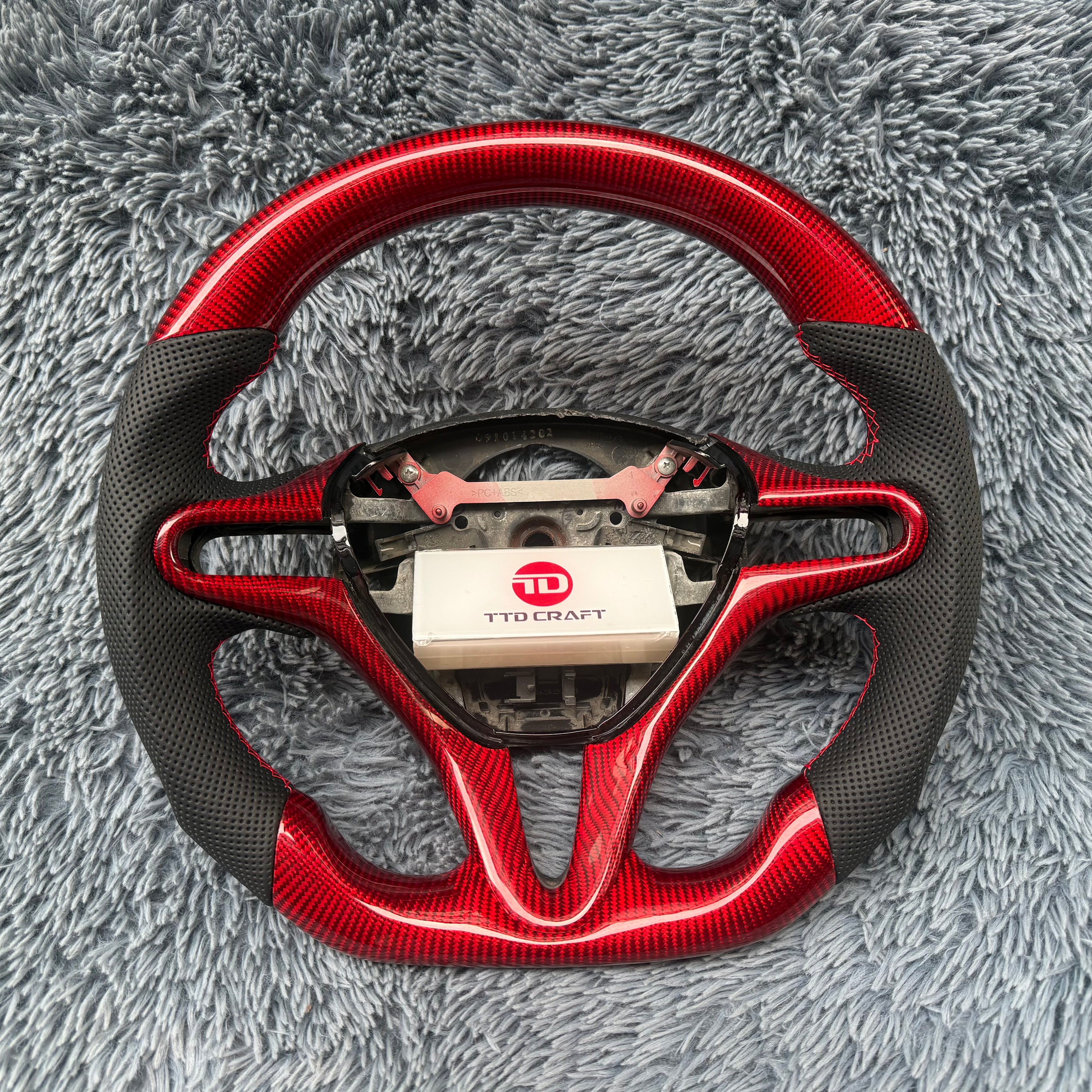 For Honda 8th gen Civic 2006-2011 Carbon Fiber Steering Wheel