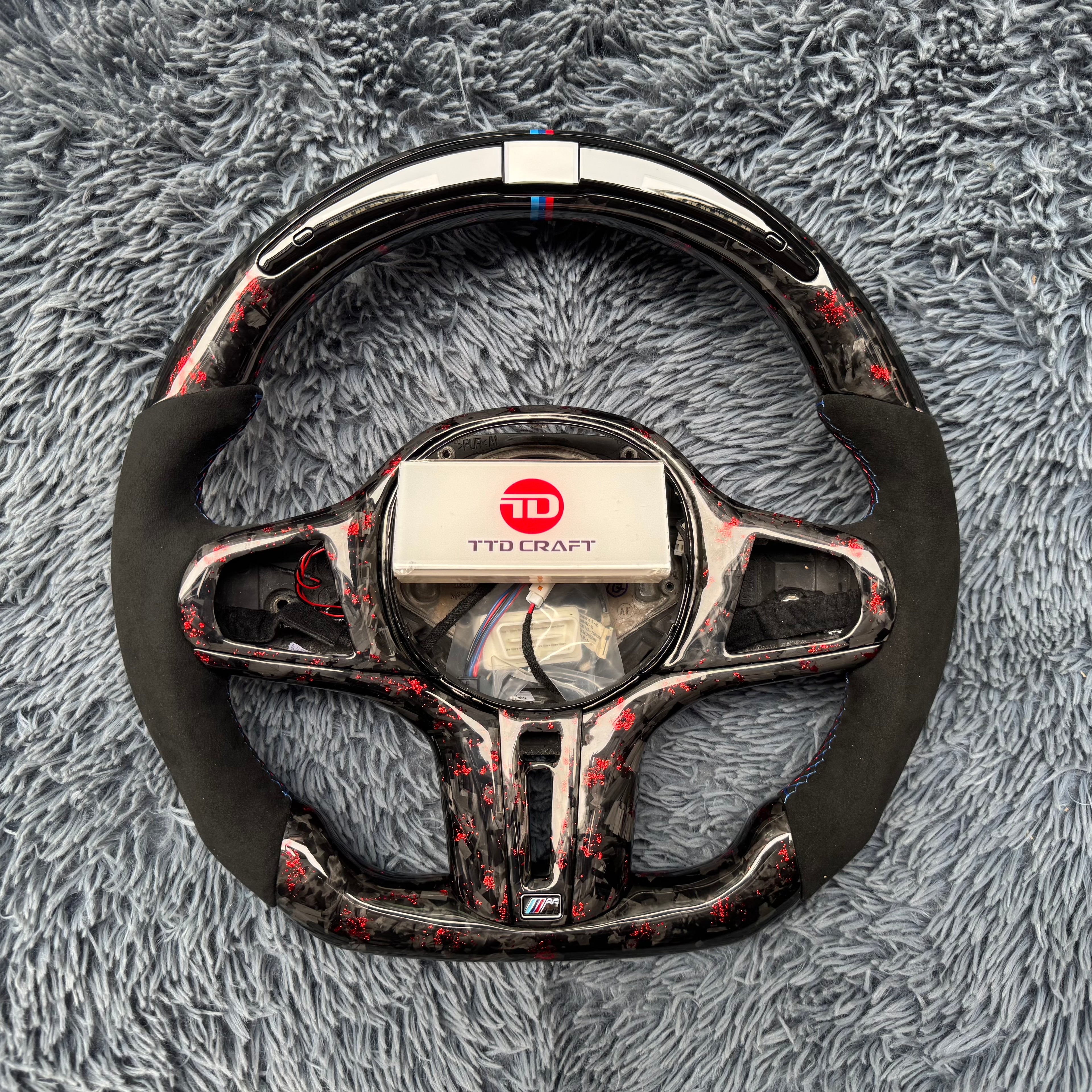 For BMW G Series XM F90 Led Carbon Fiber Steering Wheel