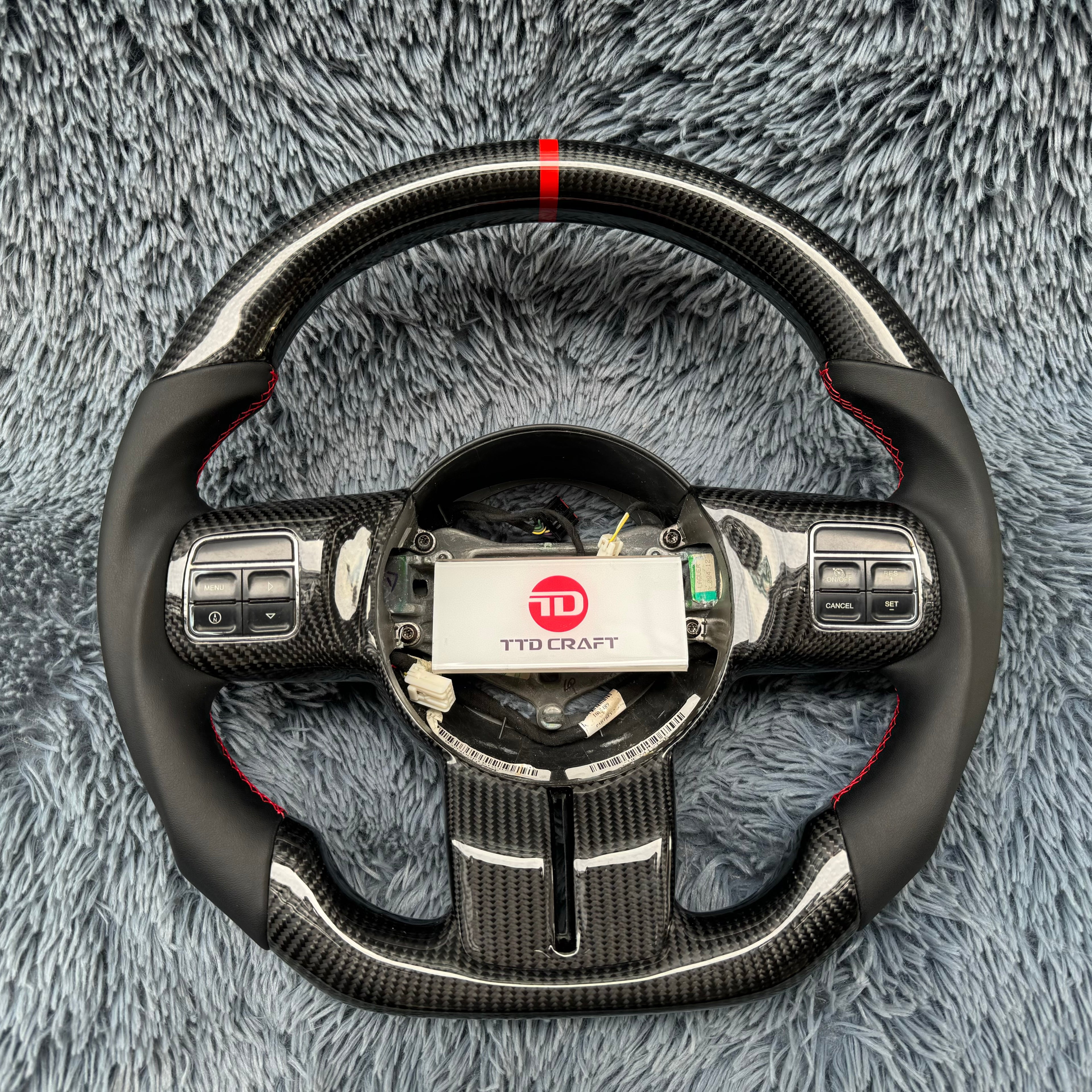 For Jeep 2011-2018 Wrangler Carbon Fiber Steering Wheel