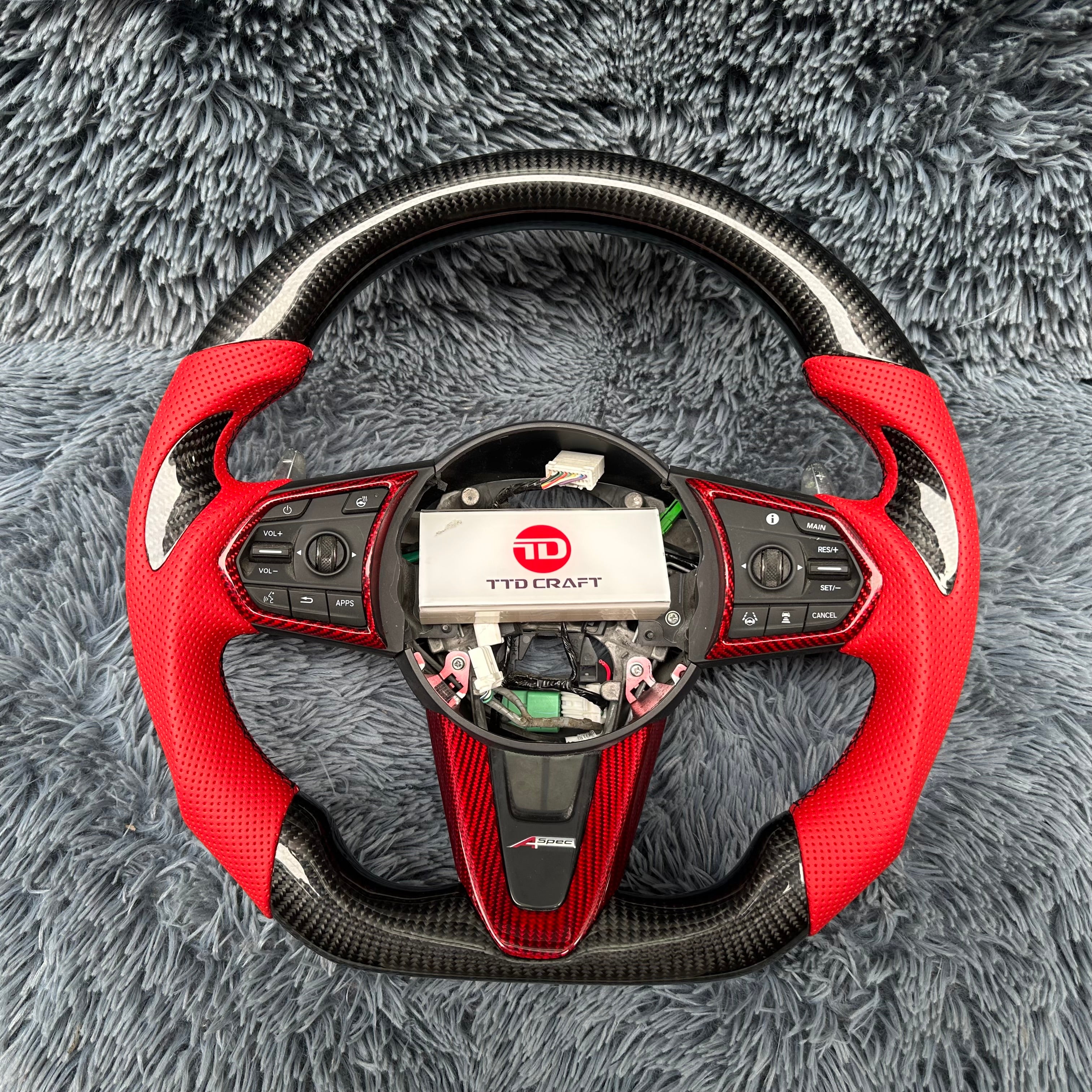 For Acura 2019-2026 RDX Carbon Fiber Steering Wheel