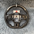 For 2007-2016 Mitsubishi Lancer Evolution X Carbon Fiber Steering Wheel