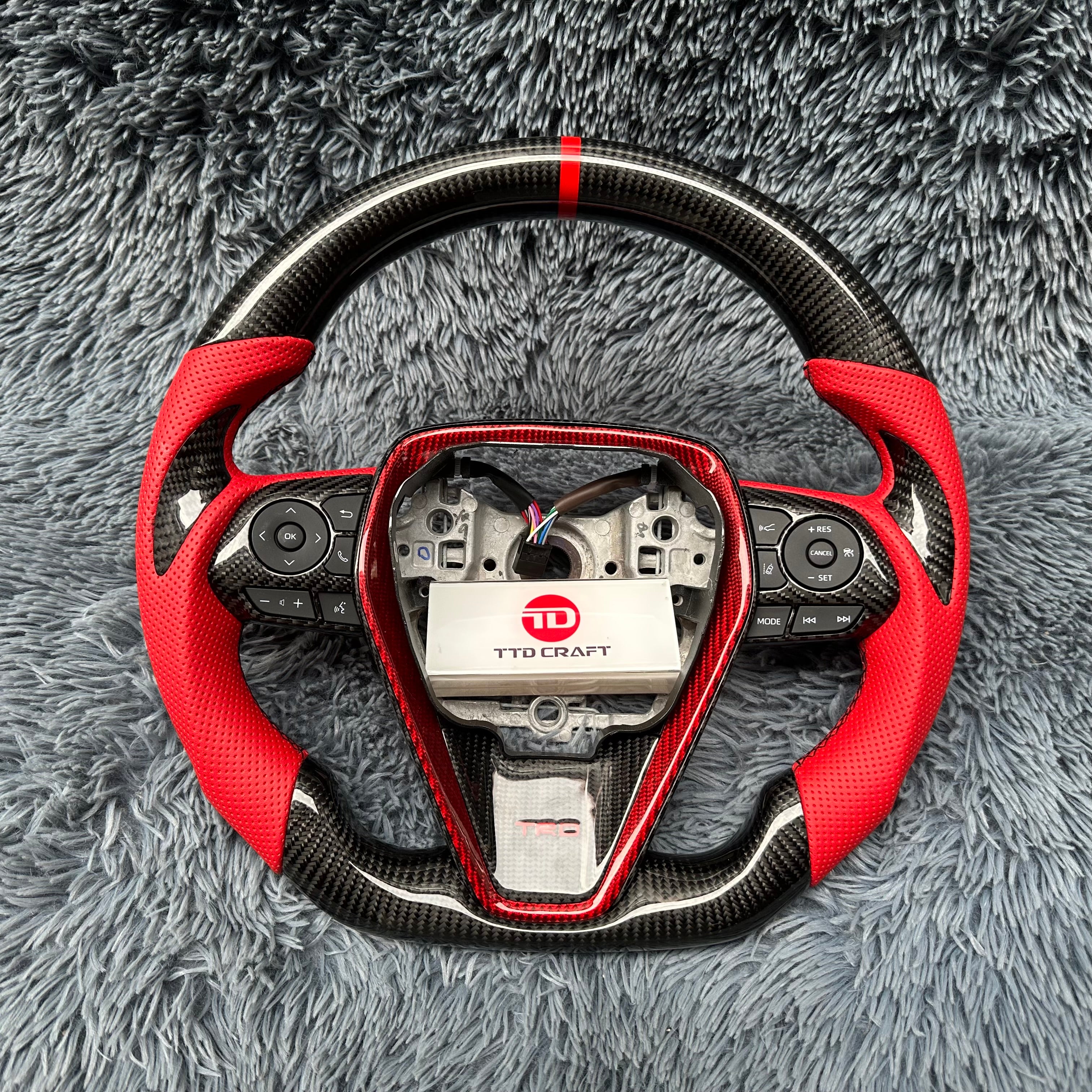 For 8th Gen Toyota Camry 2018-2024  Carbon Fiber Steering Wheel