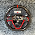For Jeep 2016-2021 Grand Cherokee Led Carbon Fiber Steering Wheel