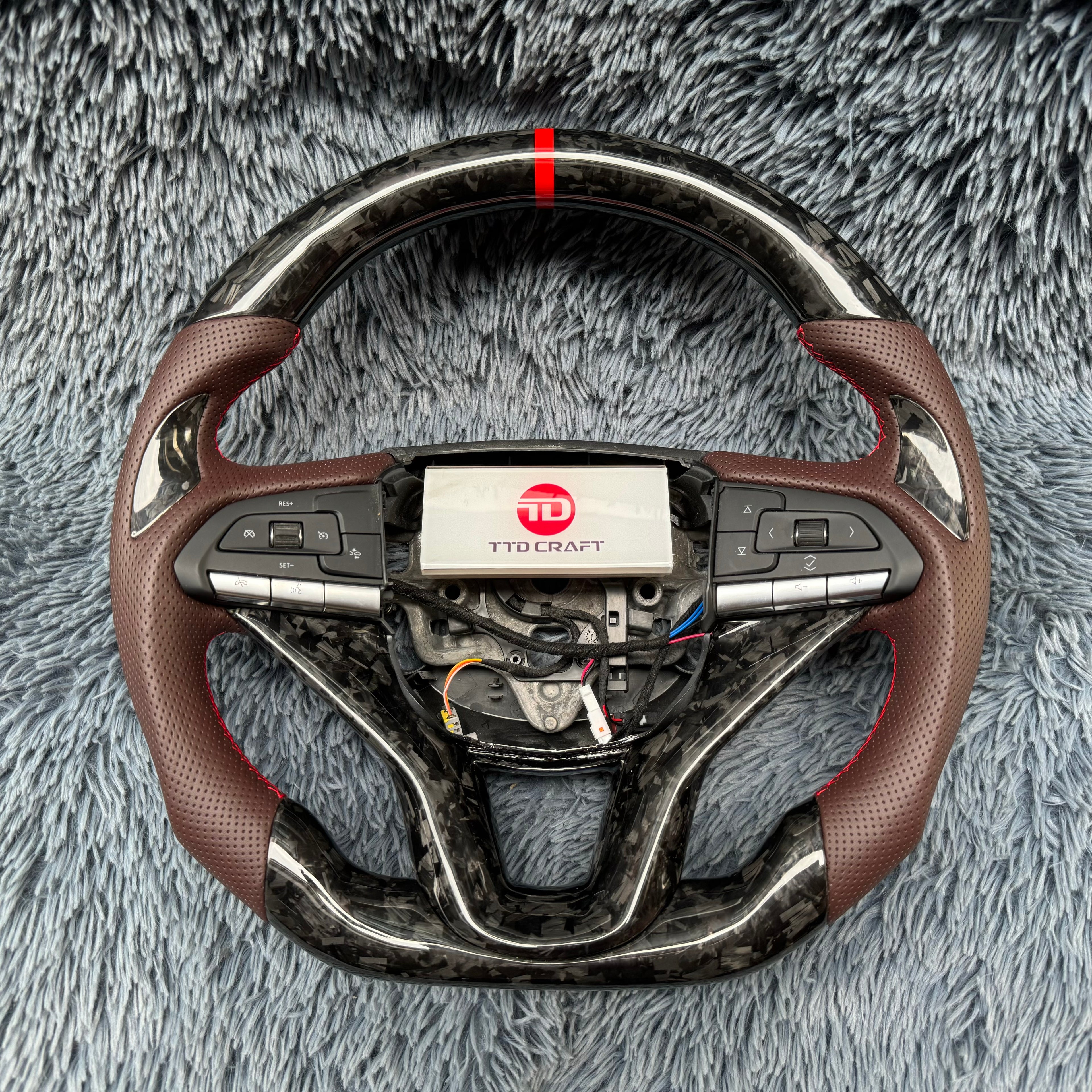 For Cadillac 2021 -2024 Escalade Forged Carbon Fiber Steering Wheel