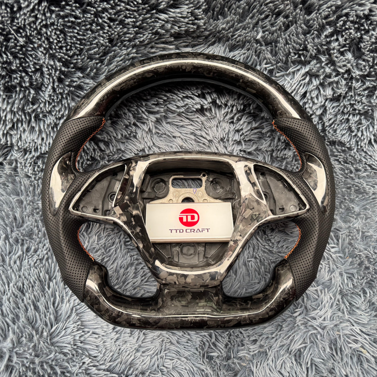 Custom Forged Carbon Fiber Steering Wheel For Corvette C7 Z06 2014-2019
