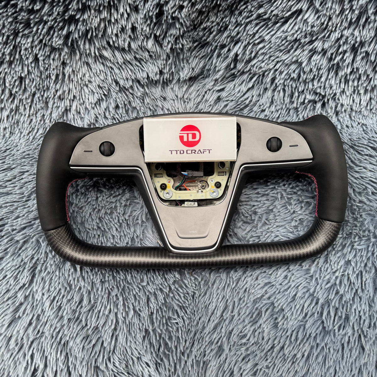 2022-2026 Tesla Model S/X Yoke Carbon Fiber Steering Wheel