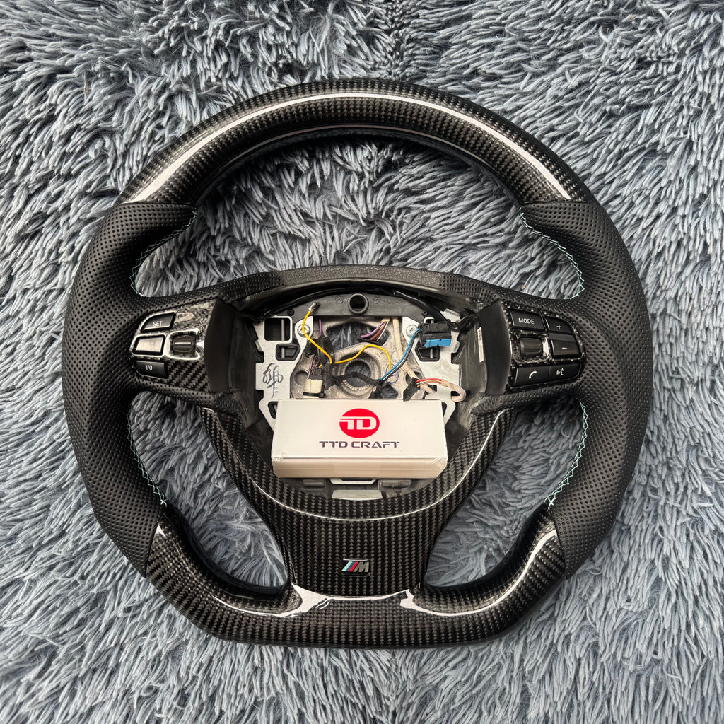 BMW F02/F03/F04/F07/F10/F11/F18 Carbon Fiber Steering Wheel