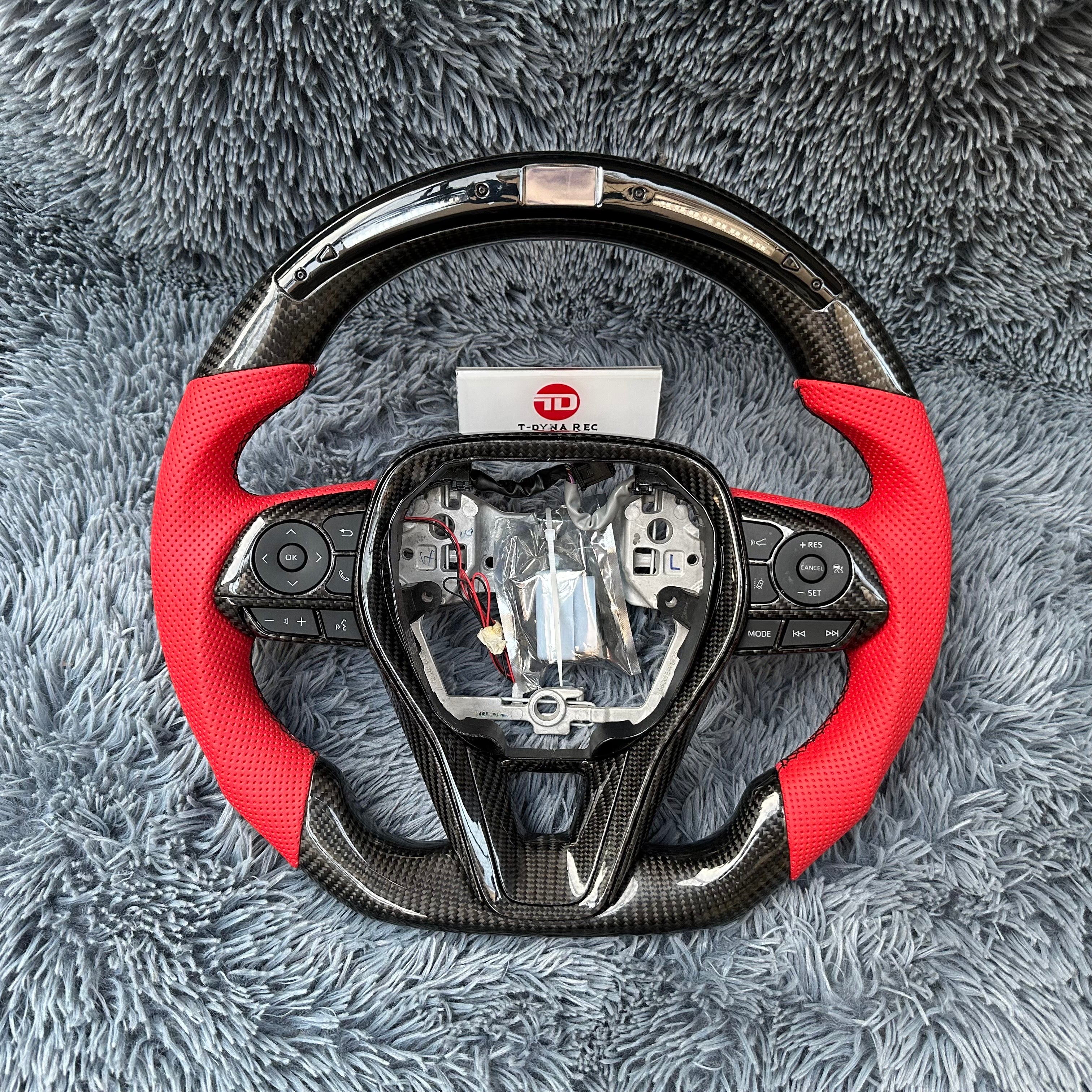 Led Carbon Fiber Steering Wheel For Toyota 12th gen Corolla 2019-2026