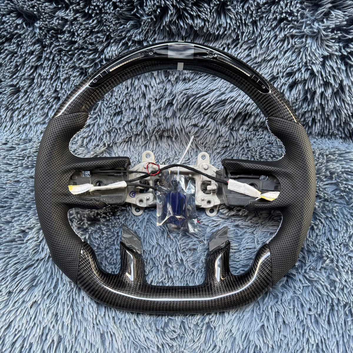 2019 -2025 Dodge Ram 1500 2500 3500 LED Carbon Fiber Steering Wheel