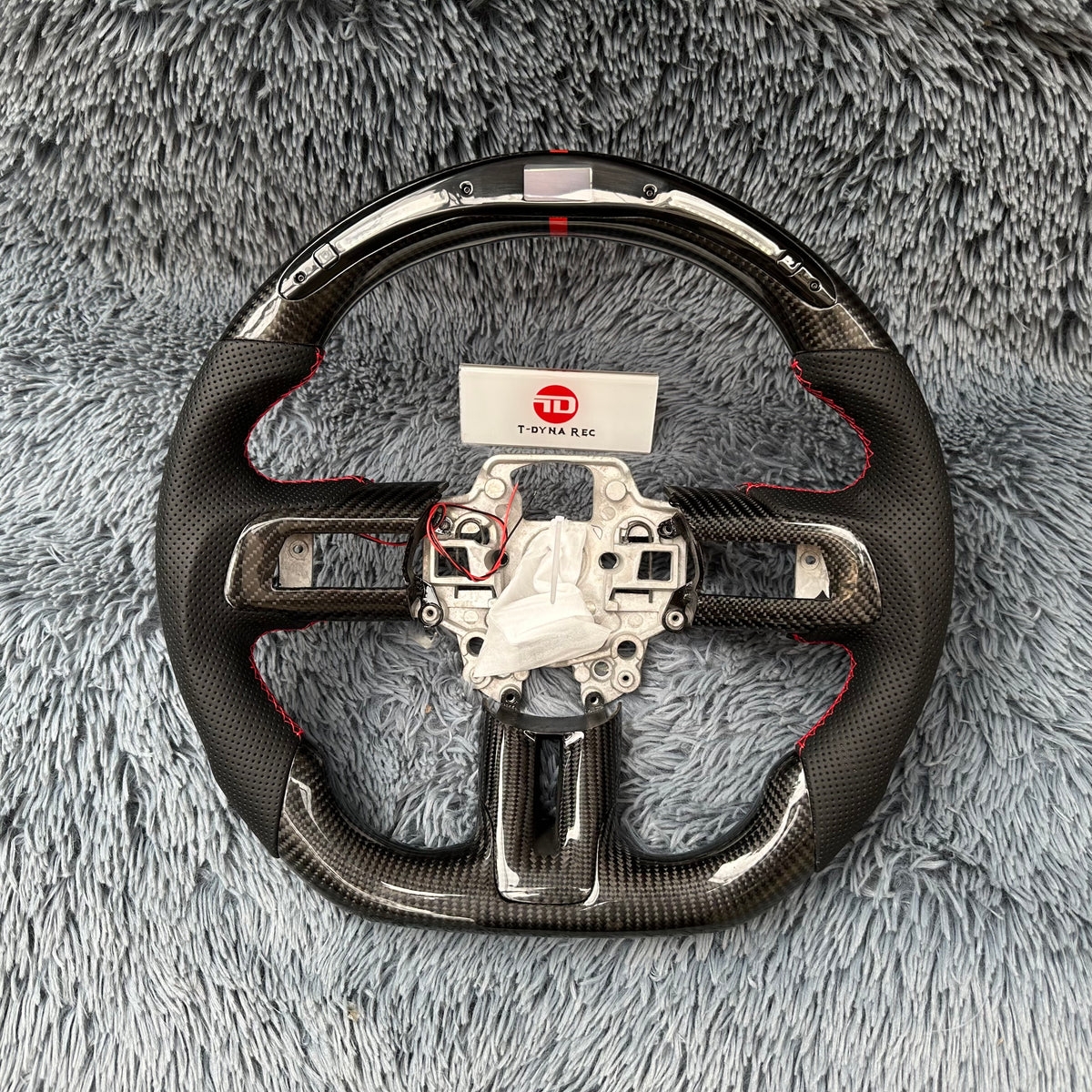 Custom 2015-2017 Ford Mustang LED Carbon Fiber Steering Wheel