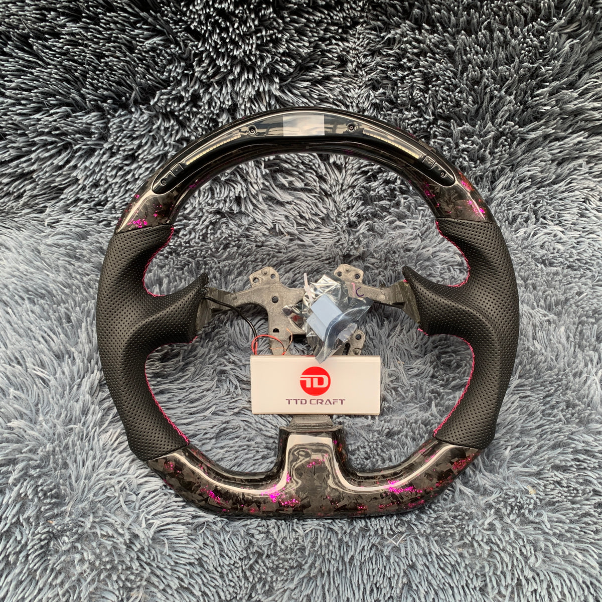 Led Forged Carbon Fiber Steering Wheel For Honda S2000 1999-2009